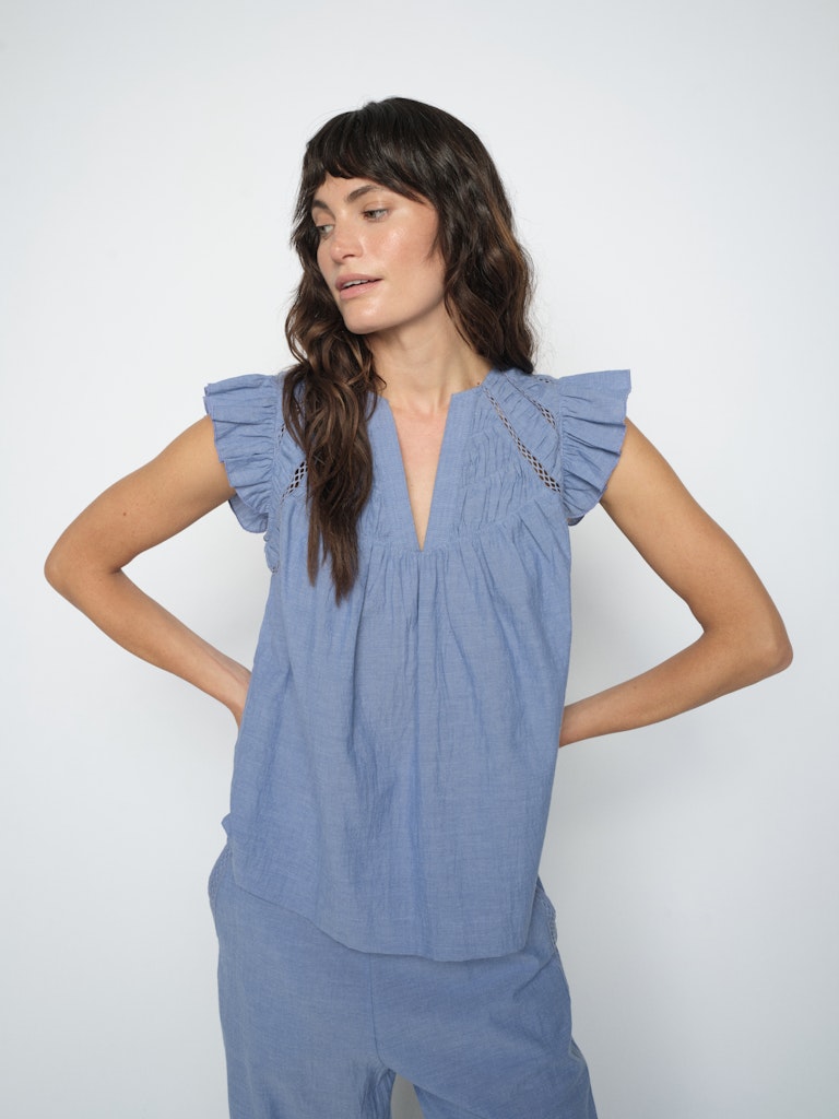 MMWoda Izha Blouse Regatta
