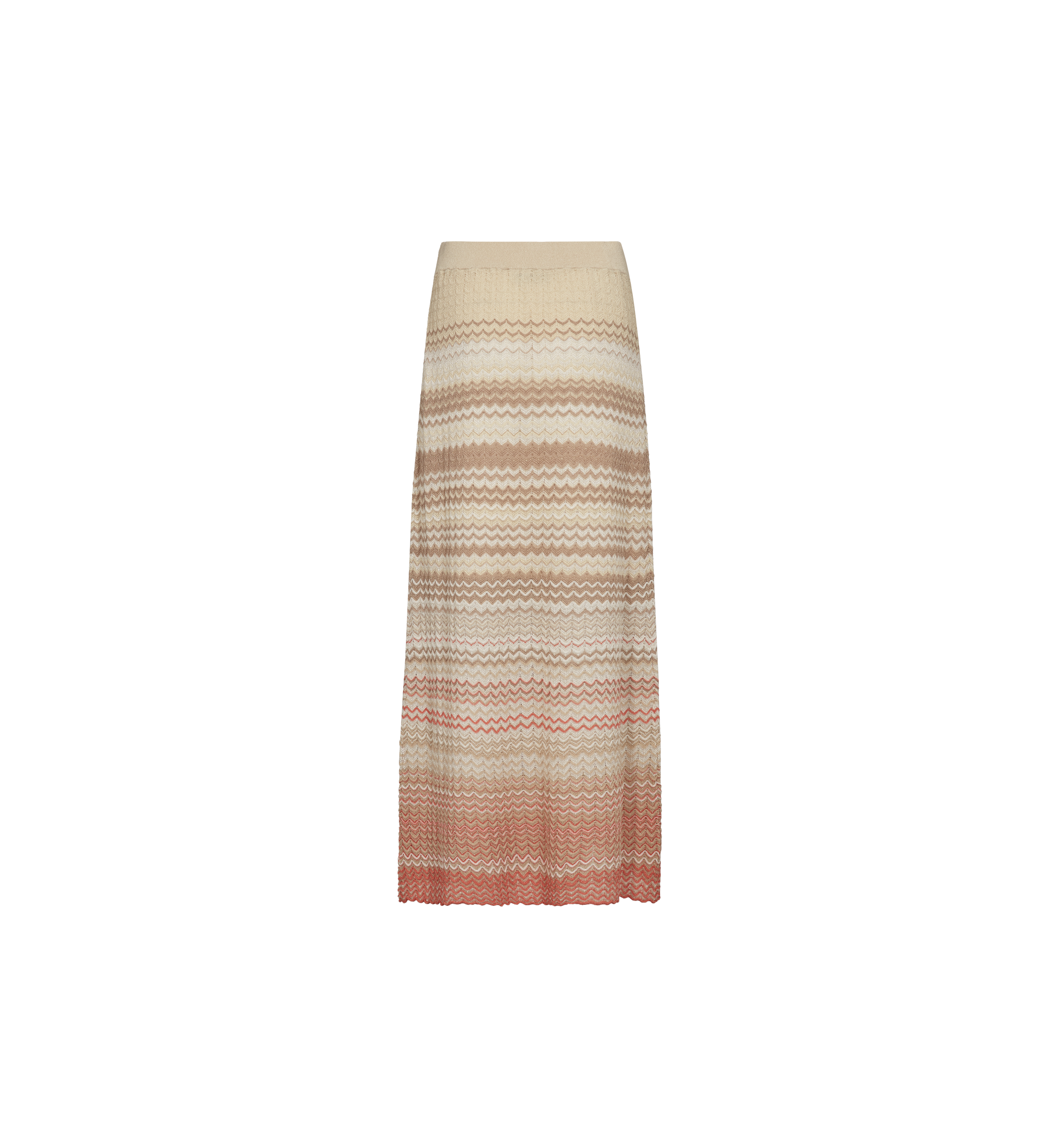 MMHopi Zig-Zag Knit Skirt Ecru