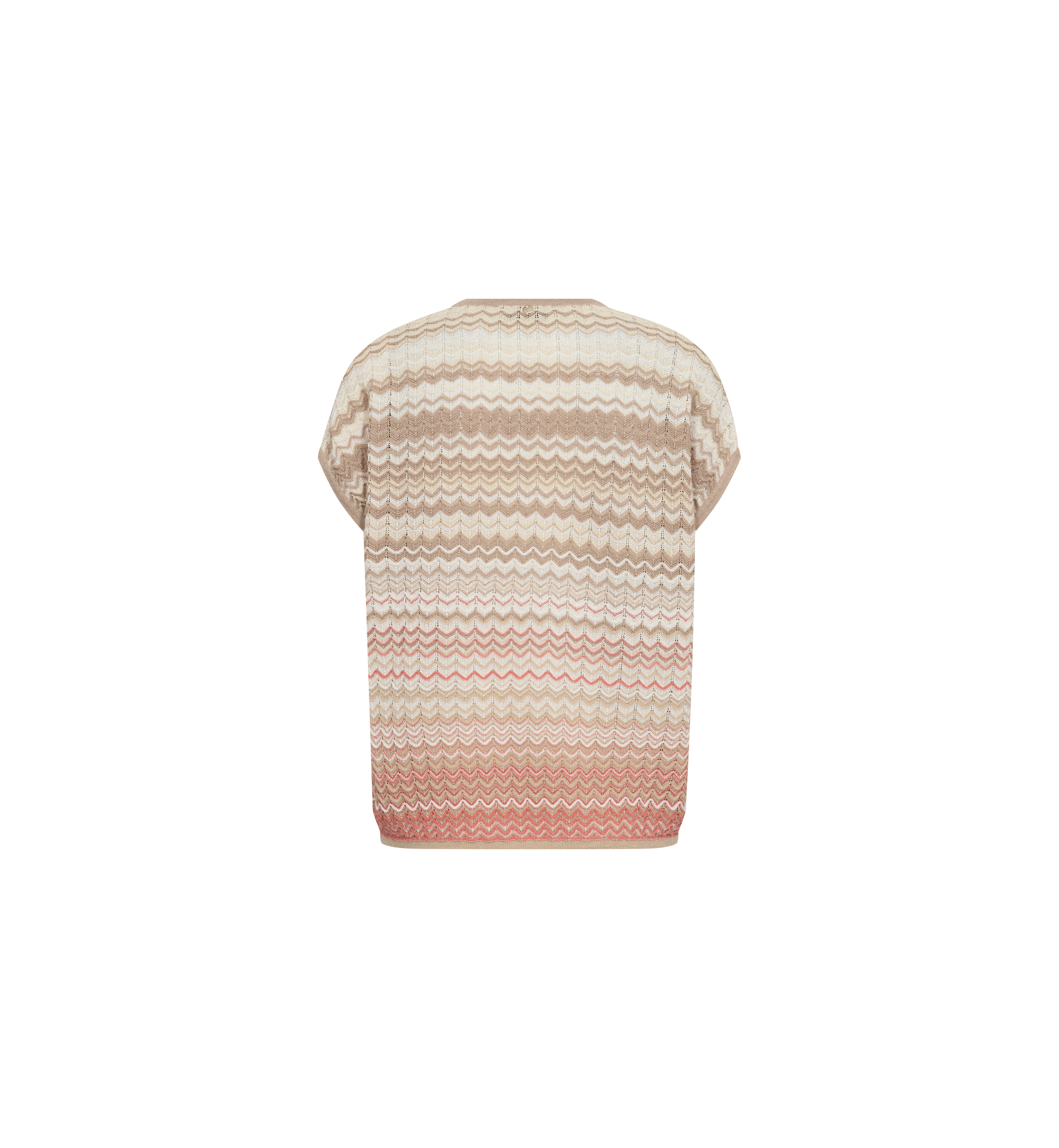 MMShani Zig-Zag Knit Top Ecru