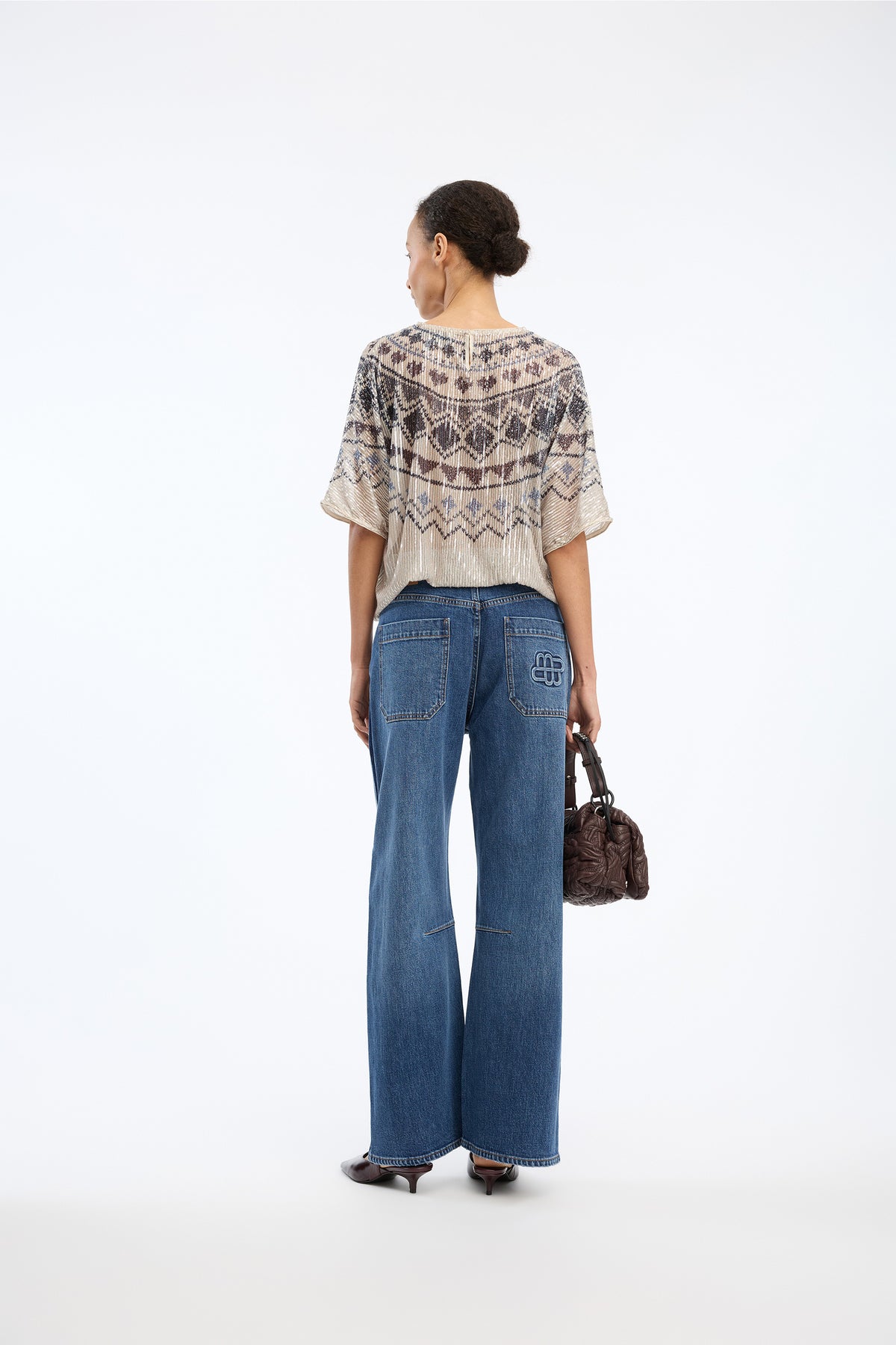 Vunny Top Print Camel