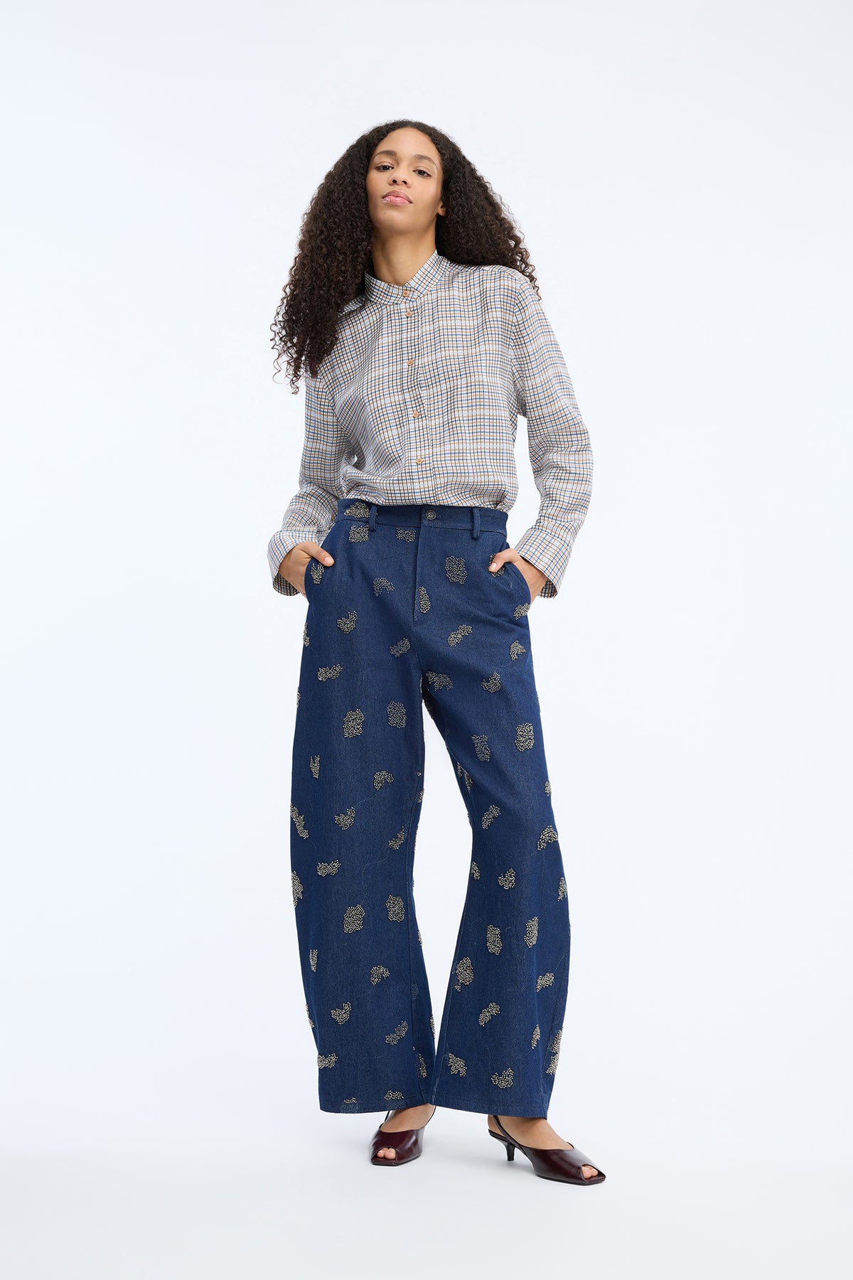 Veiling Top Mix Blue