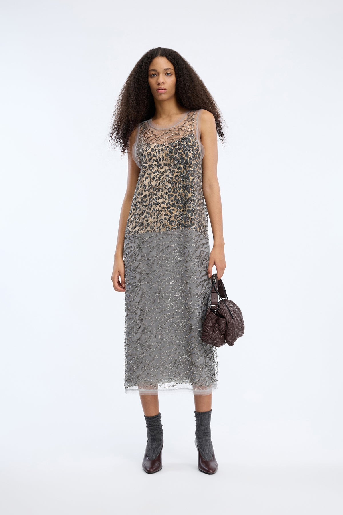 Varika Dress Gun-metal