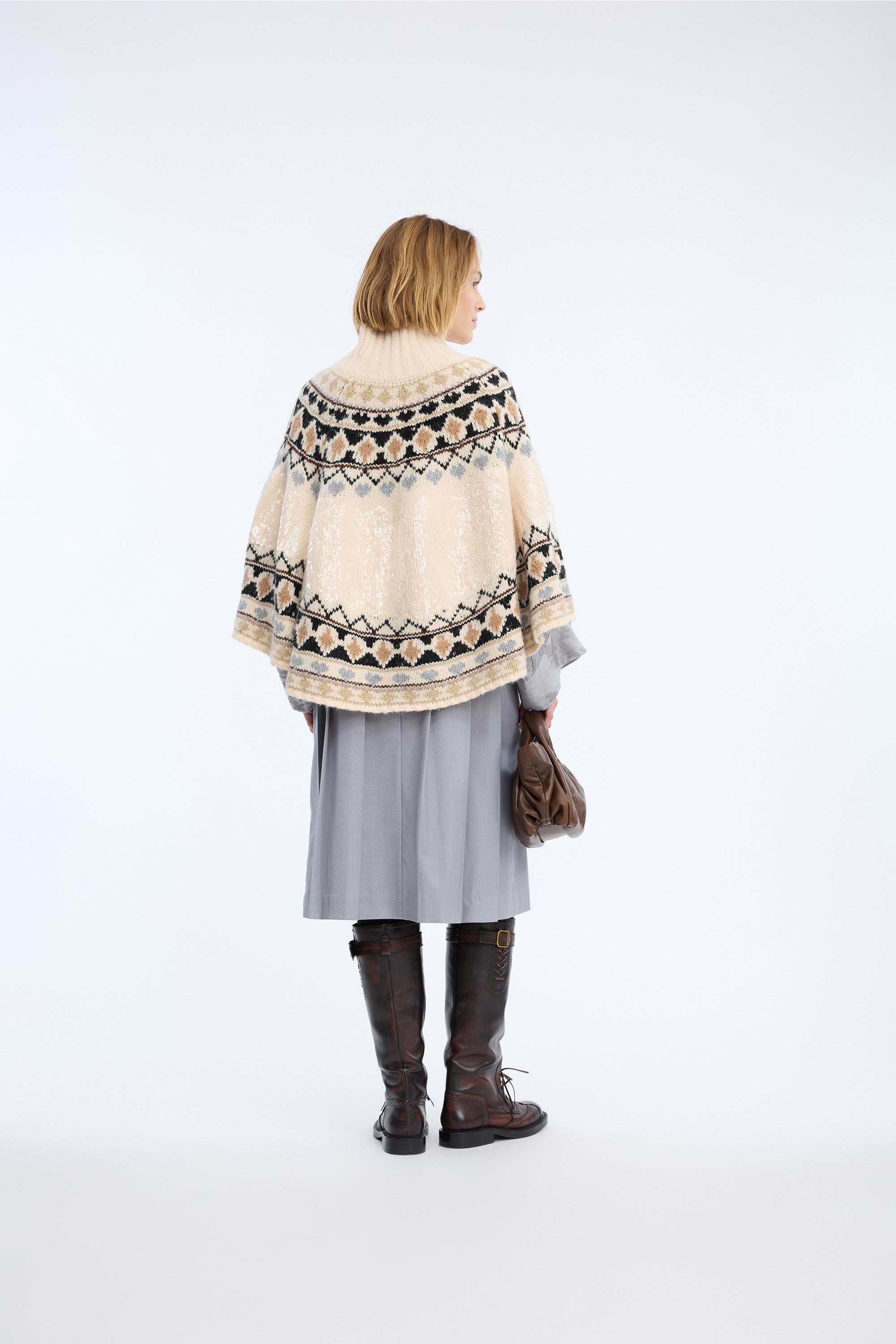 Verst Poncho Mix Creme