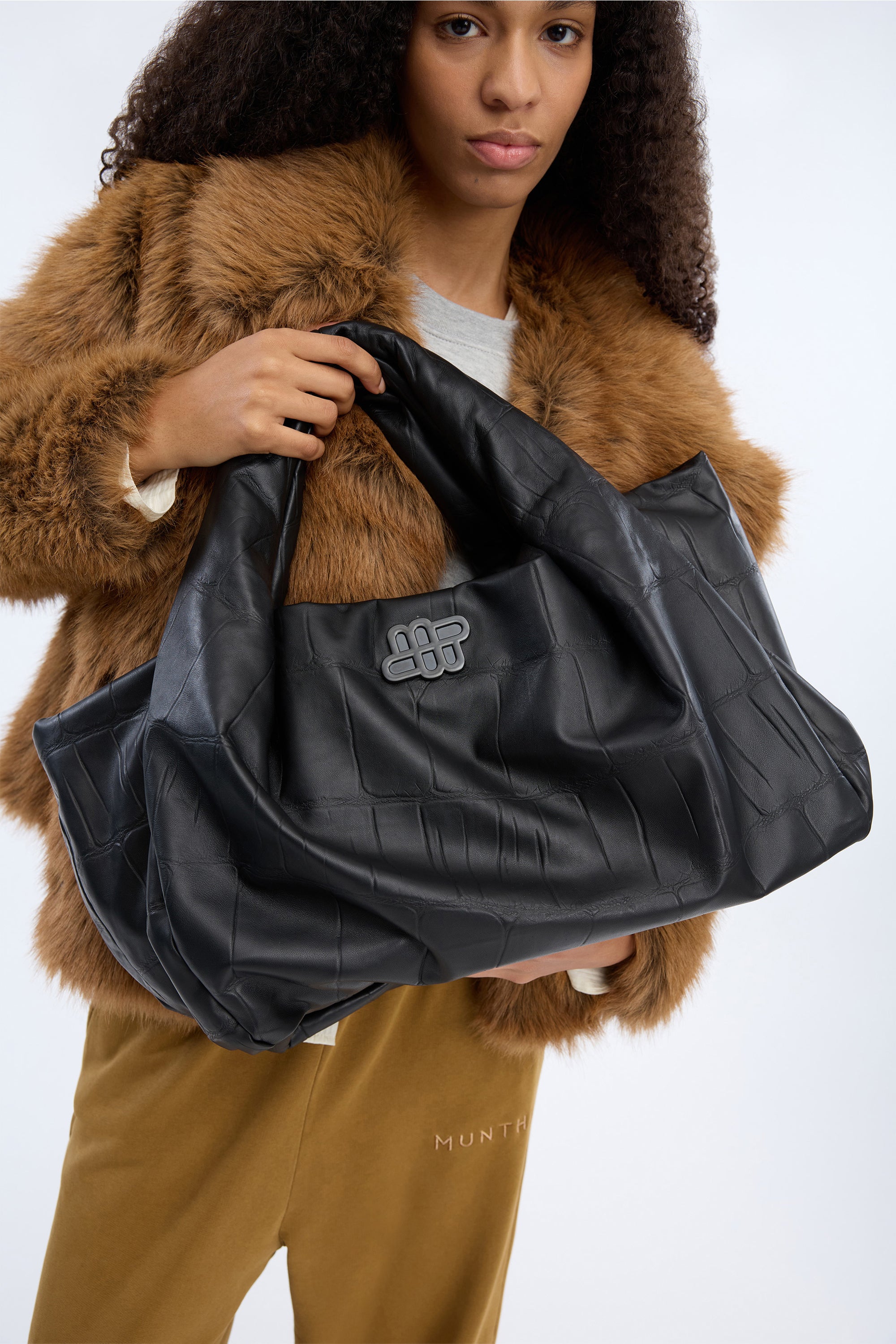 Lixio Croco Bag Black