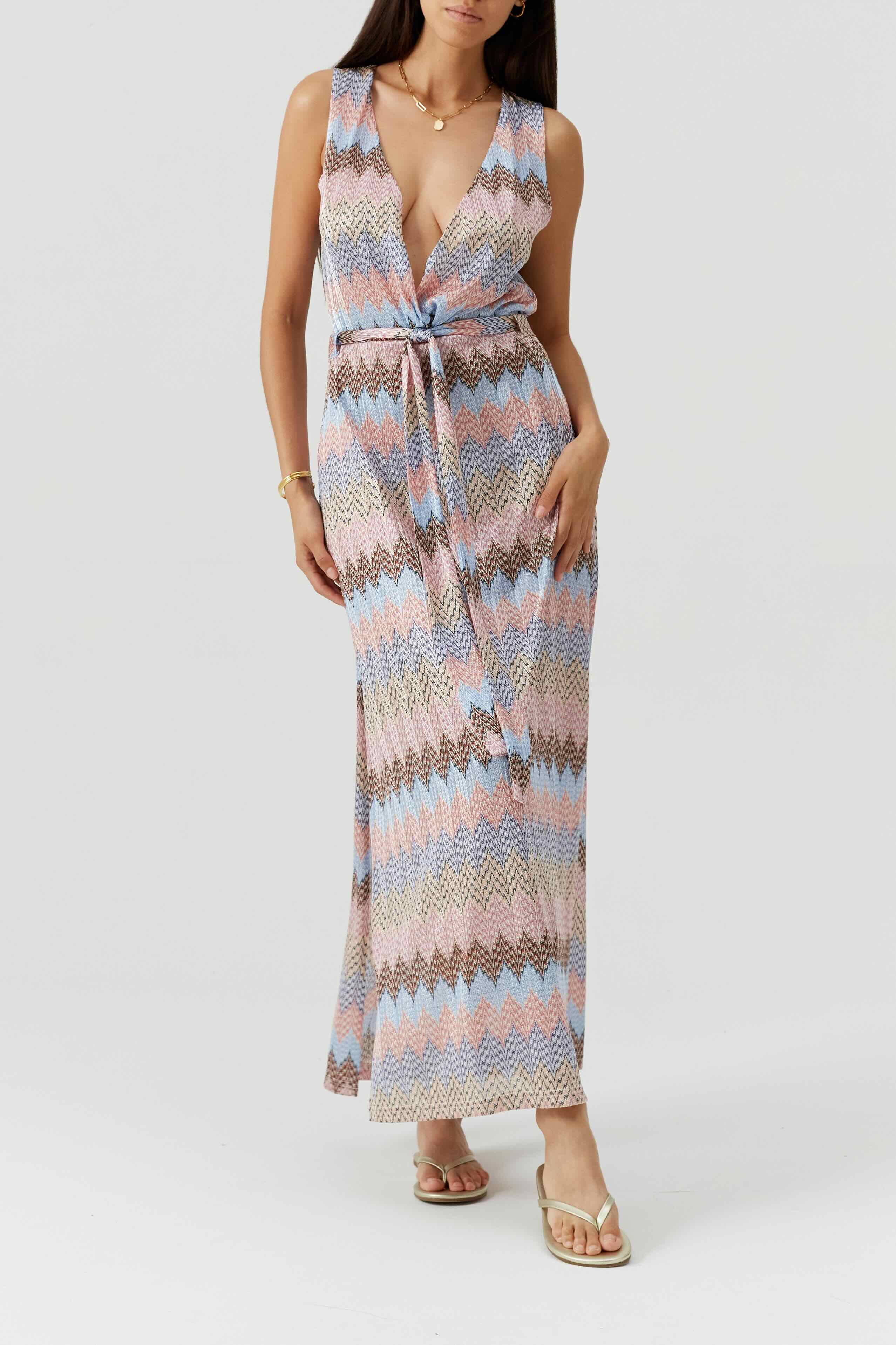 Bria Dress Zigzag Stripe