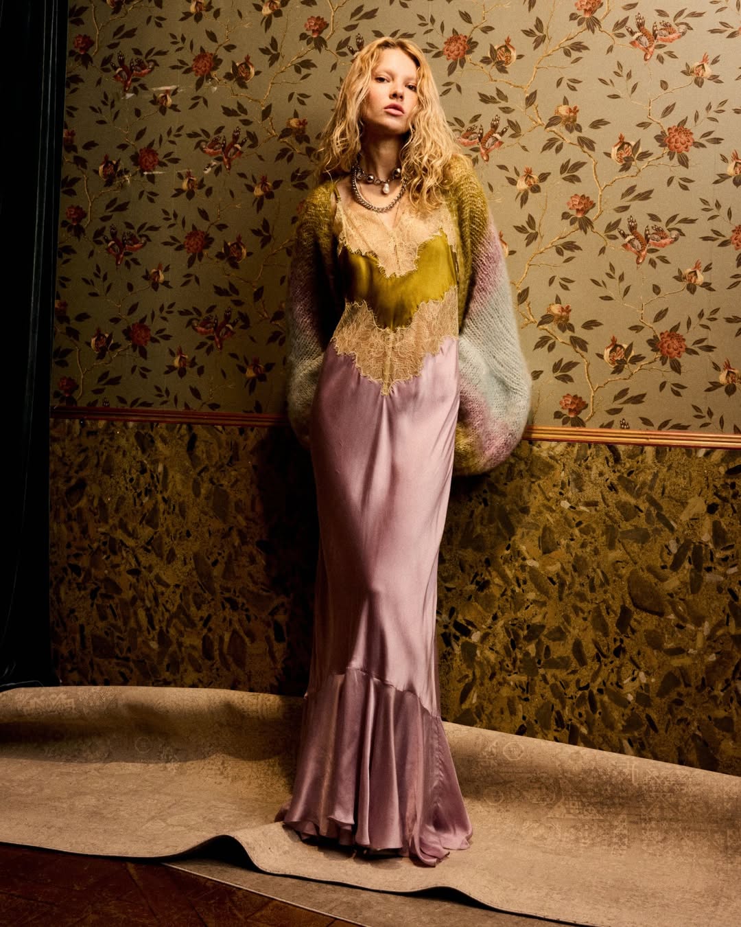 Fina Dress Khaki Lilac