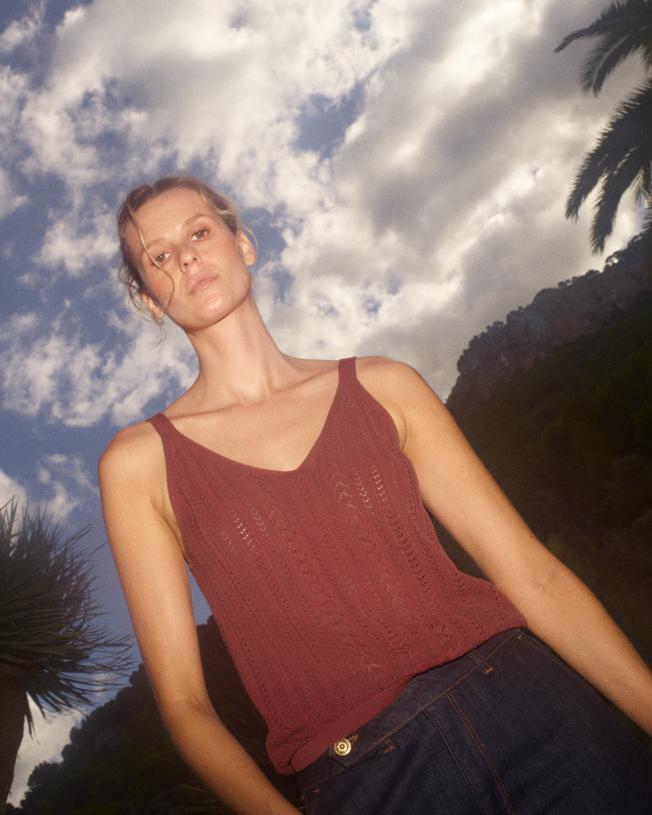 MMCressida Wash Knit Top Cowhide
