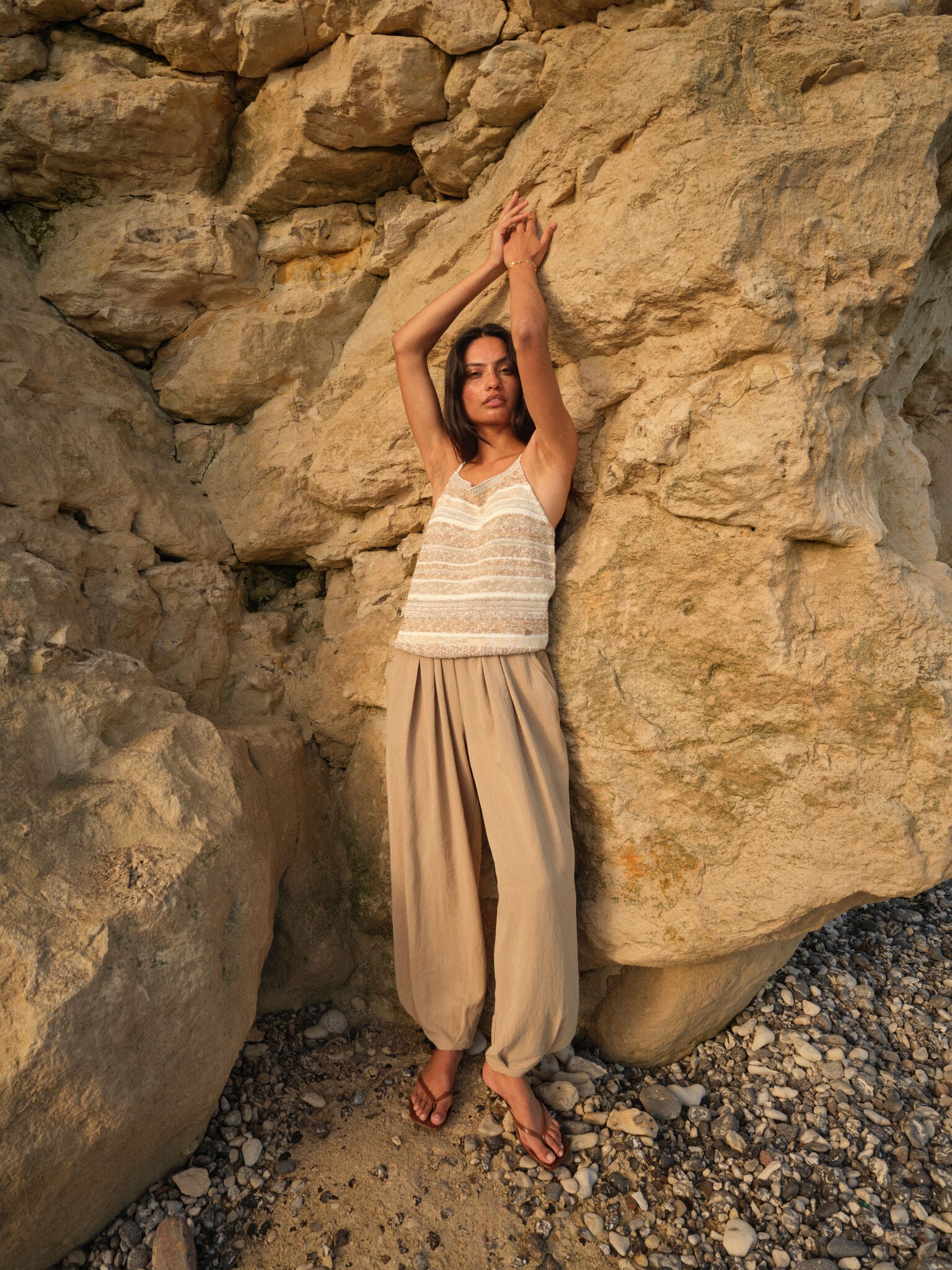 MMKya Edele Knit Top Ecru