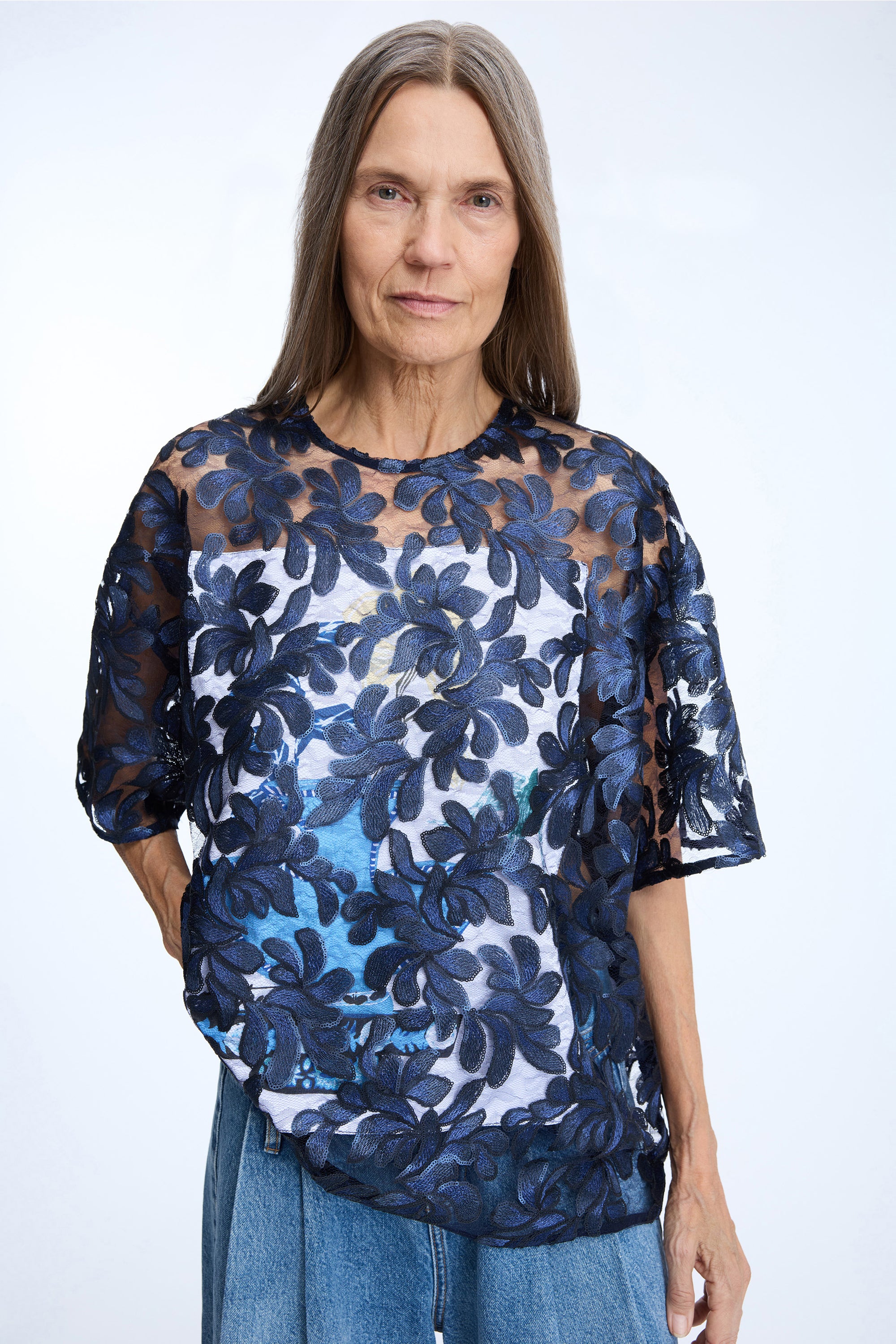 Natalya Top Indigo