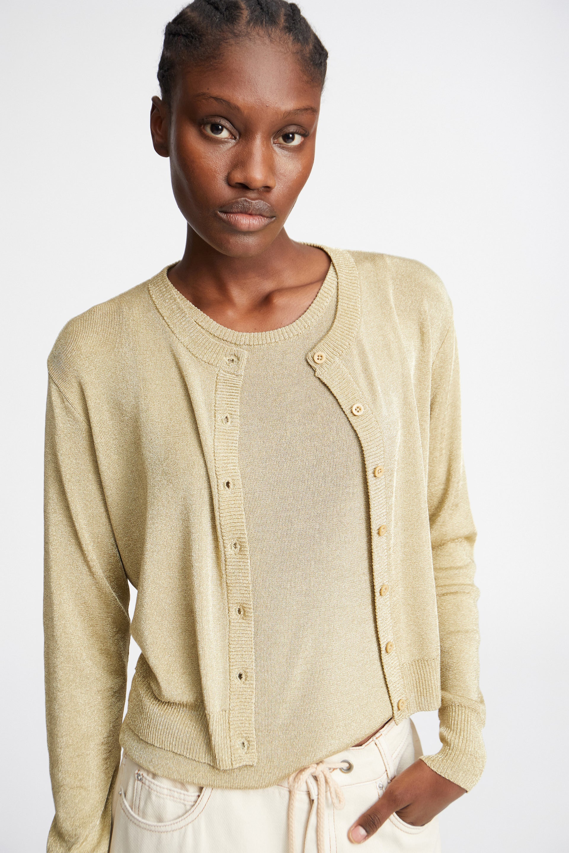 Parli Cardigan Gold