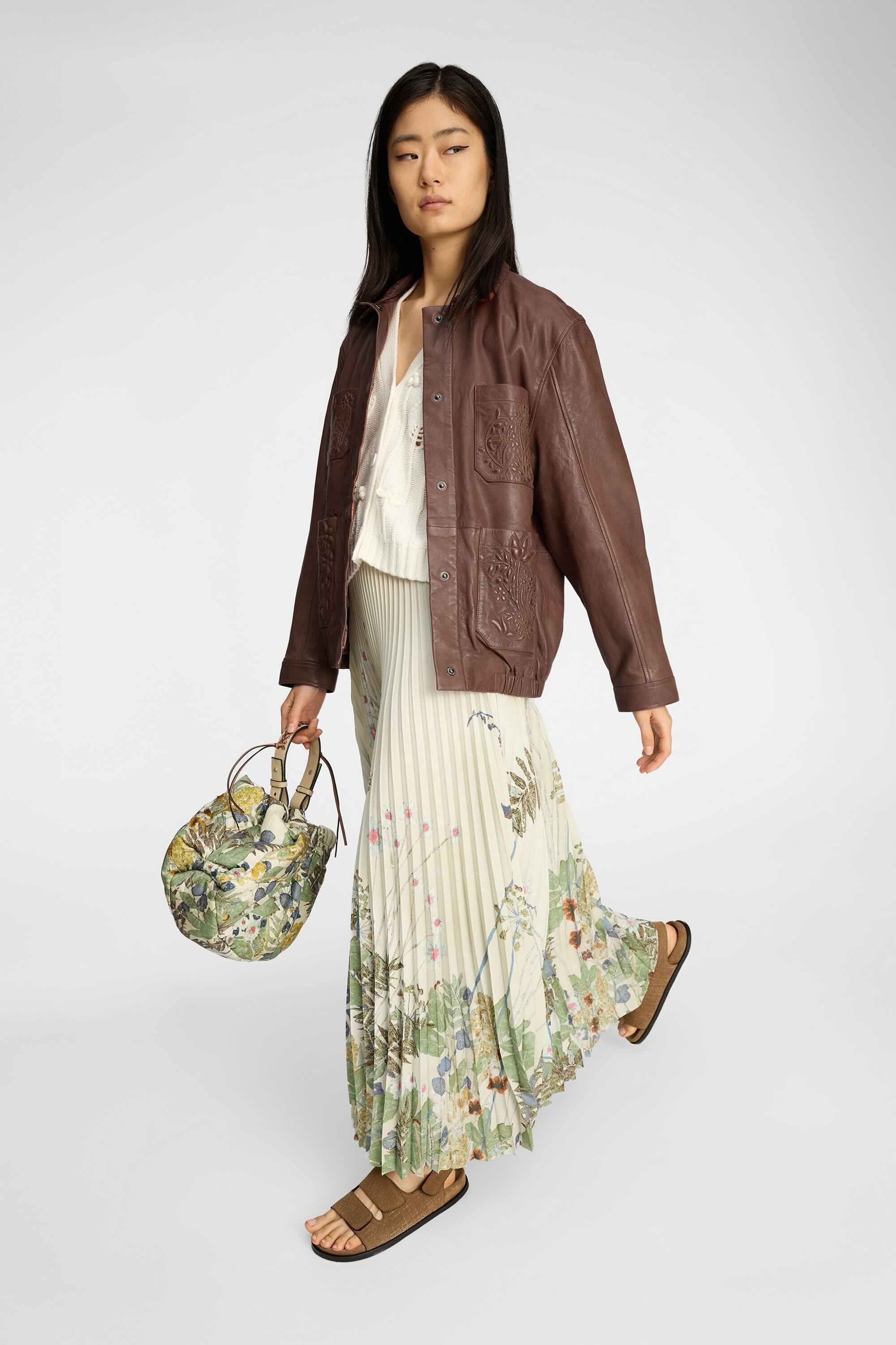 Taulla Skirt Print Creme