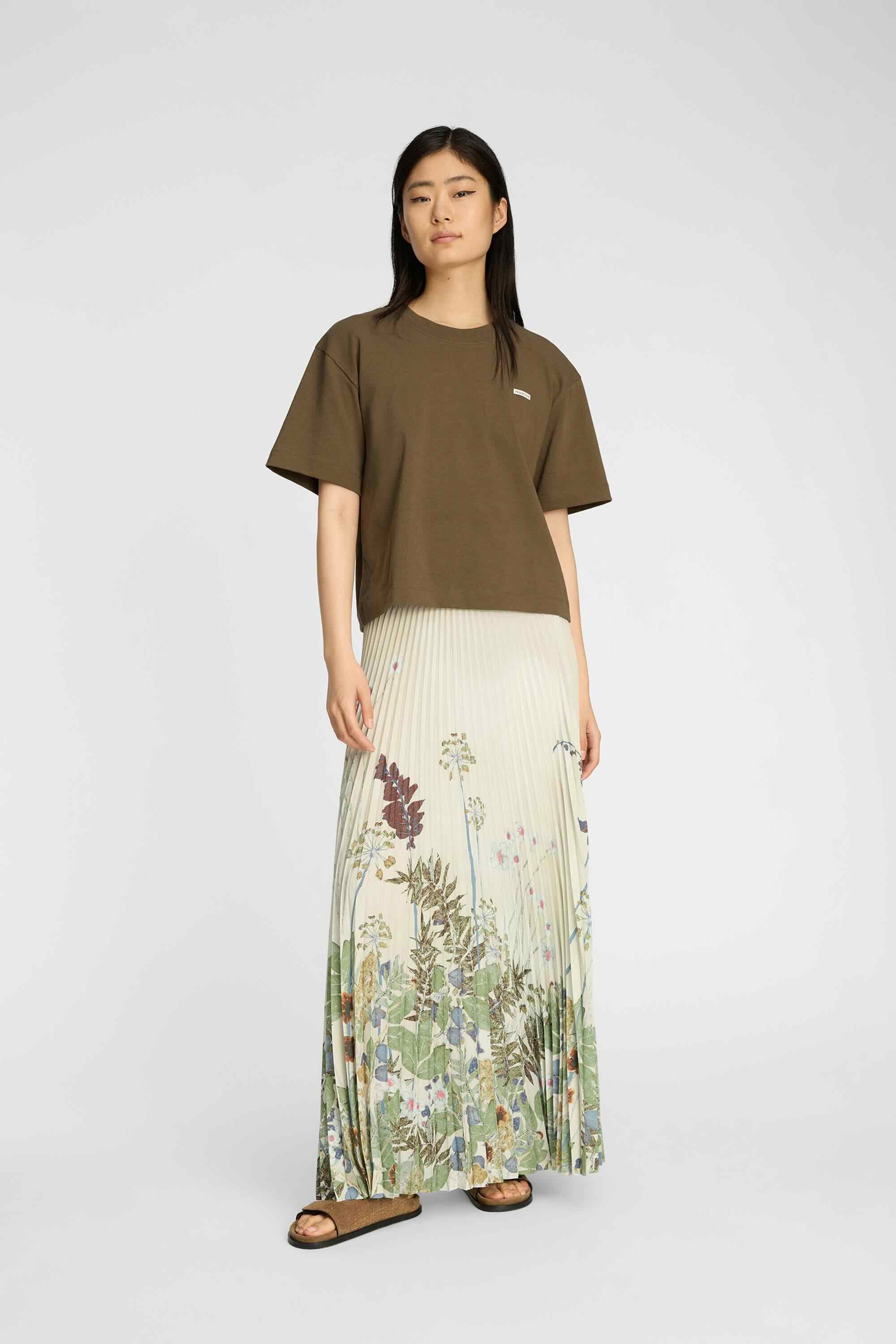 Taulla Skirt Print Creme