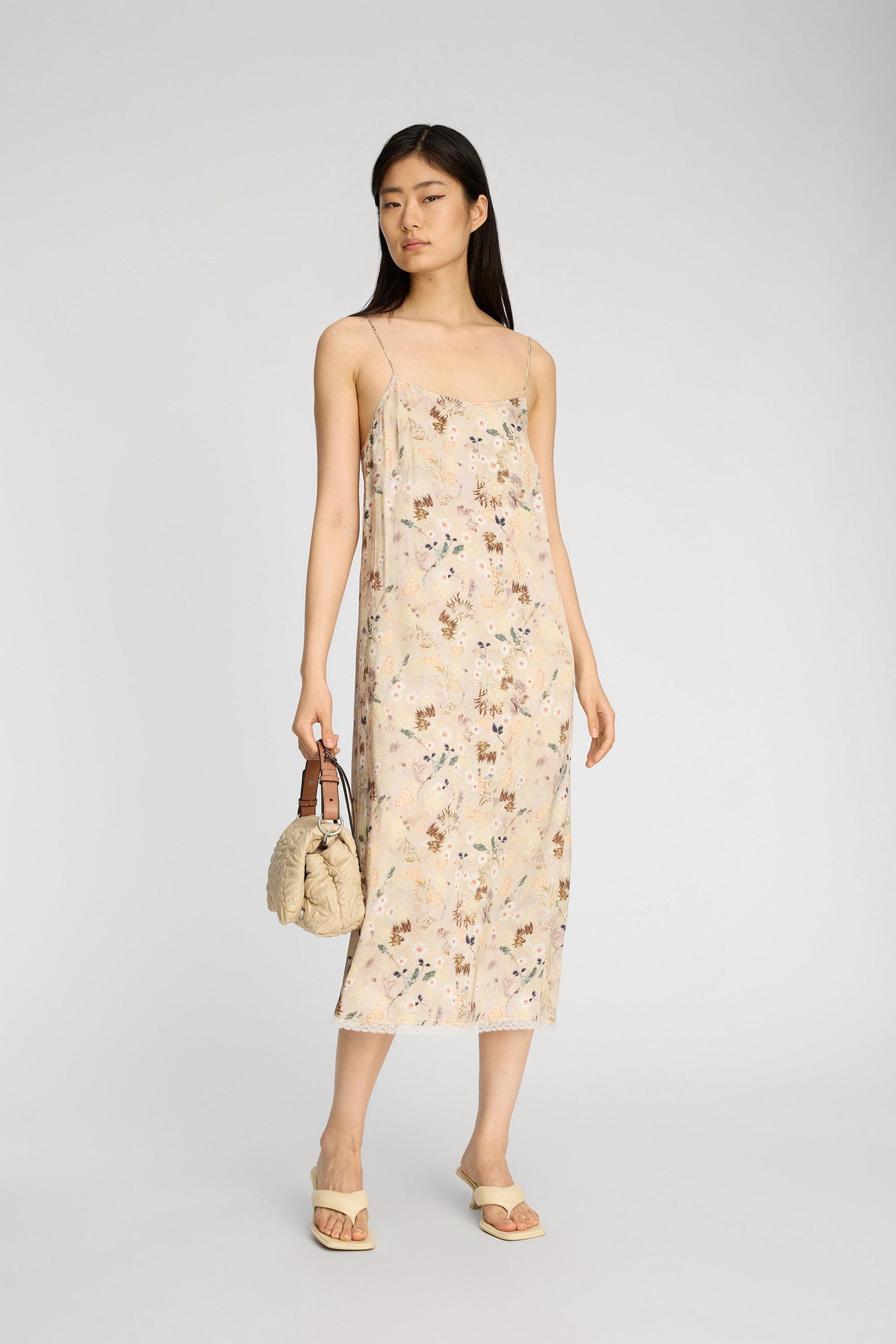 Barika Slip Dress Print Nature