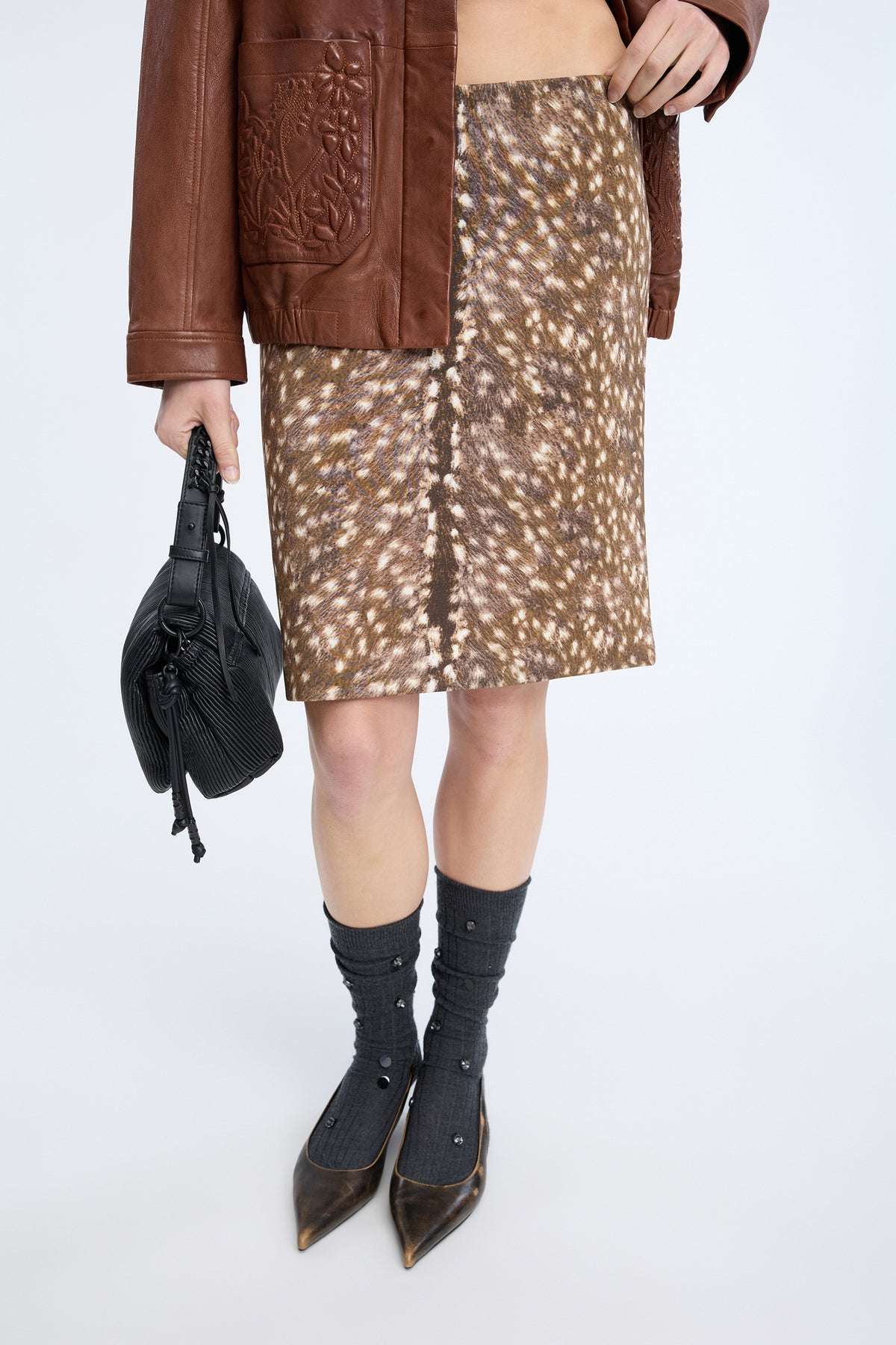 Cylie Skirt Print Animal