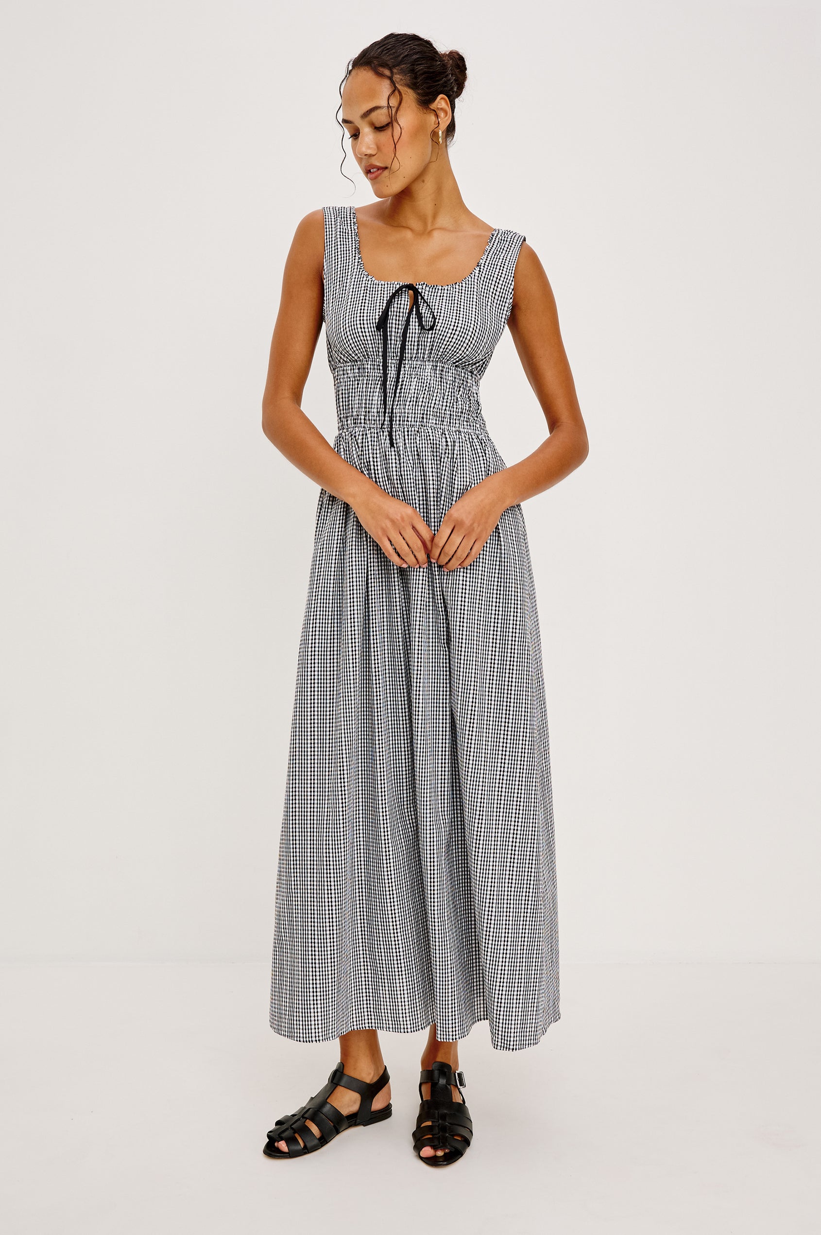 Jordie Dress Black Gingham