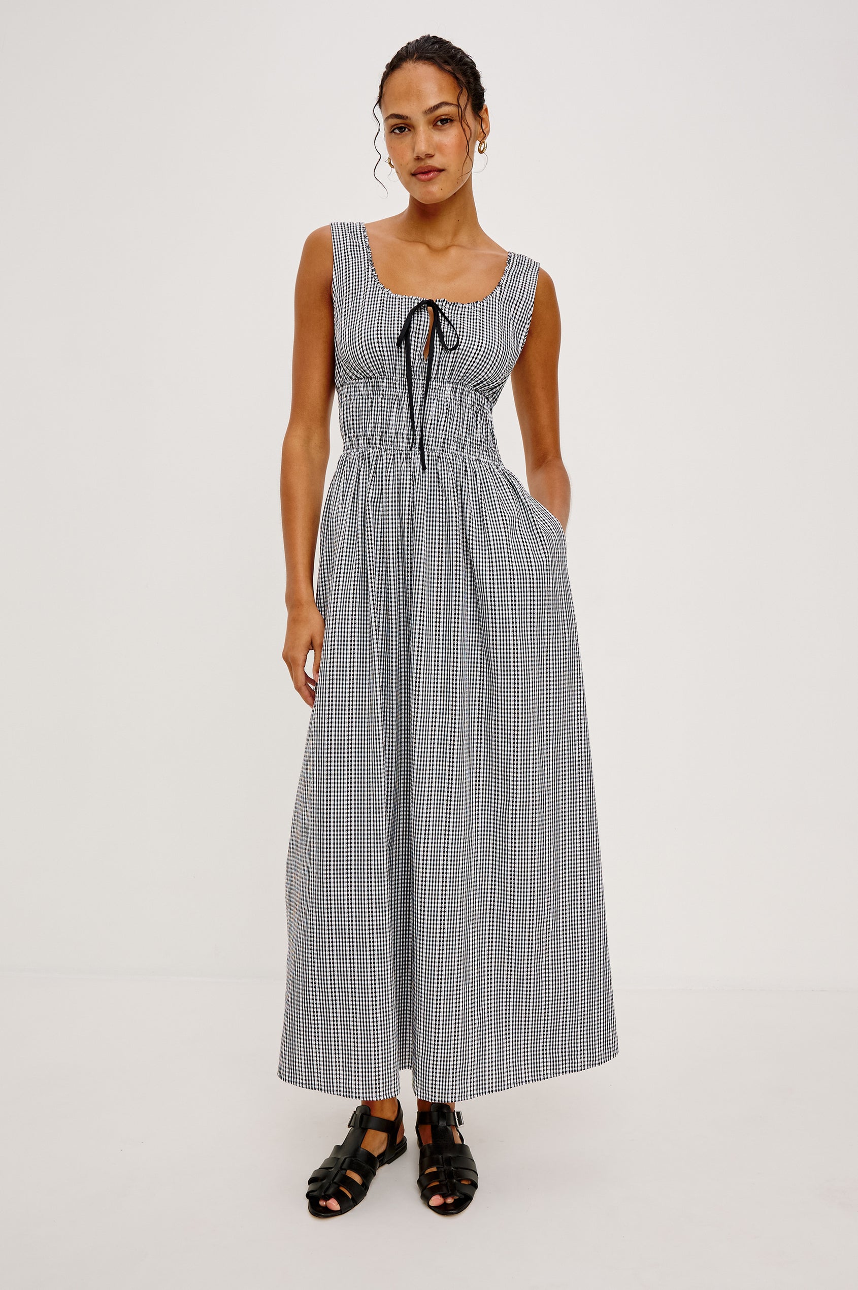 Jordie Dress Black Gingham
