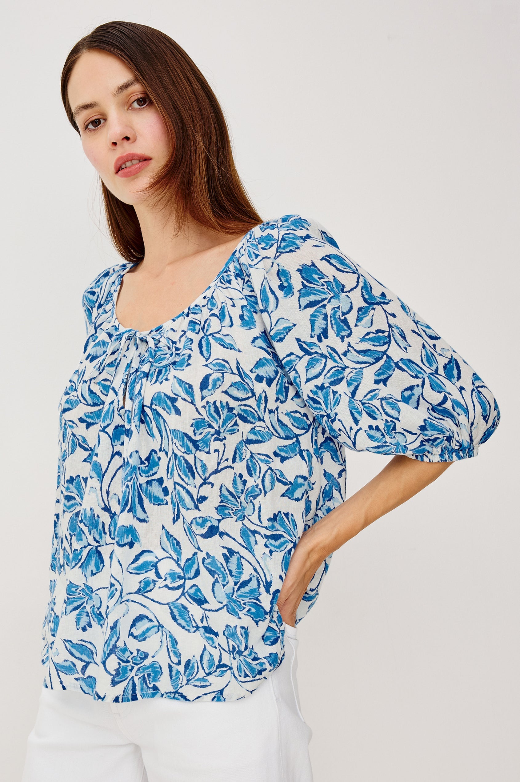 Kirstie Top Azure Jasmine