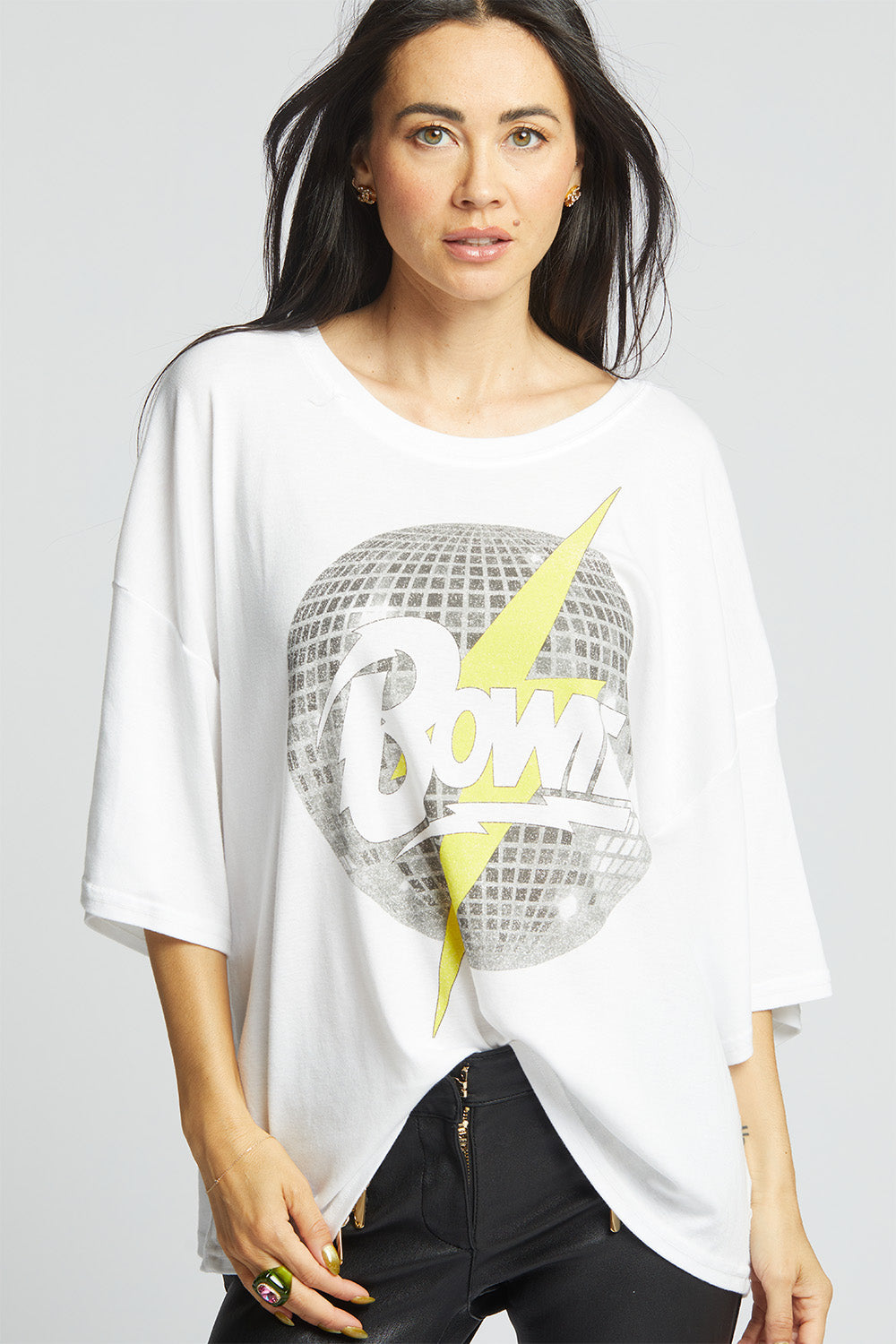 David Bowie Disco Tee White