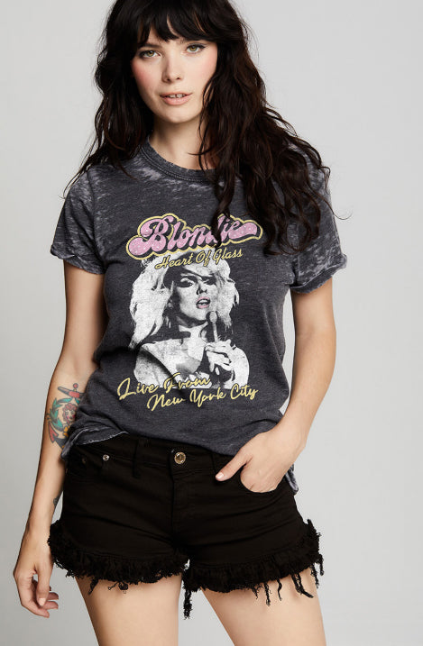 Blondie Heart of Glass Tee Black