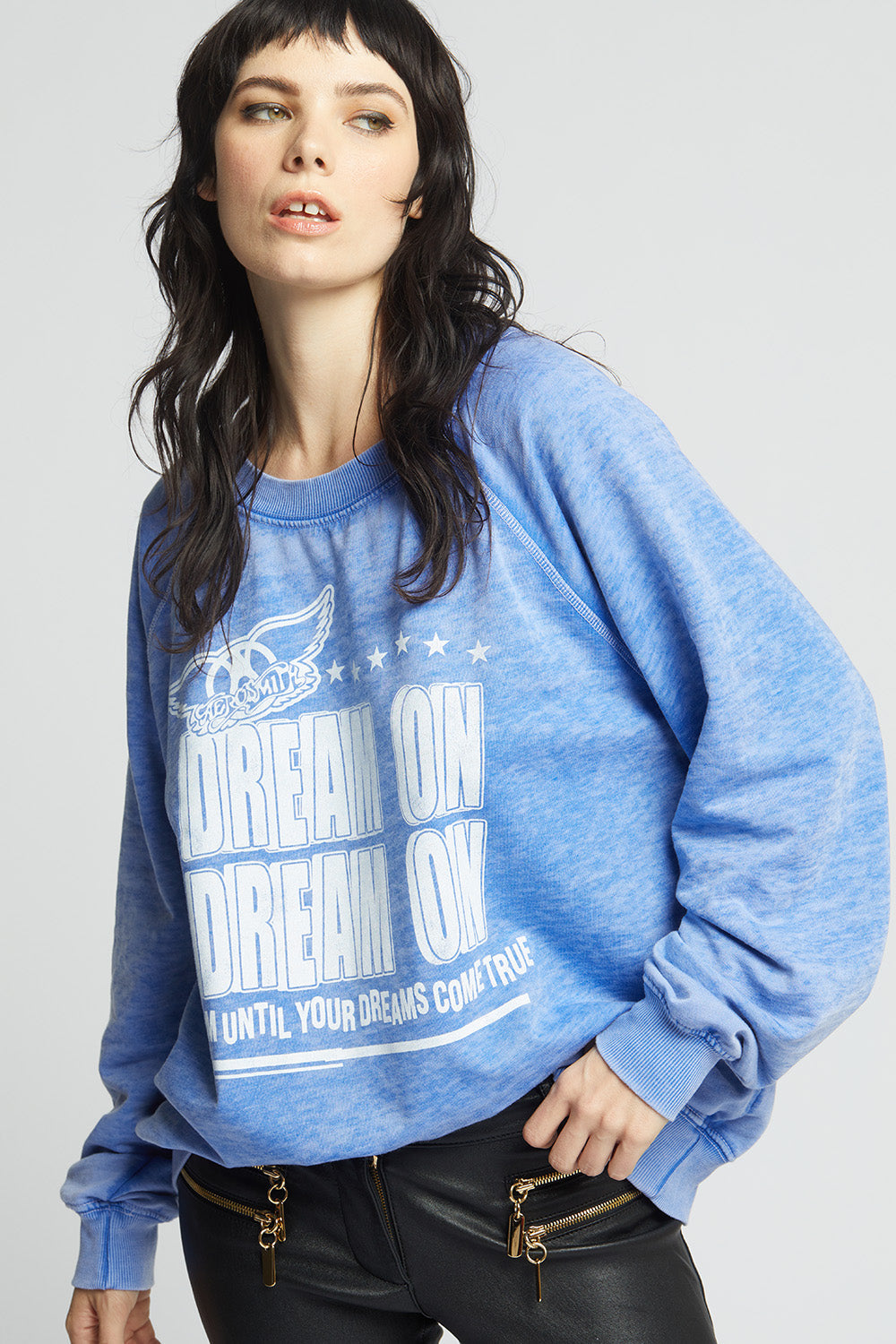Aerosmith Dream On Sweater Electric Blue
