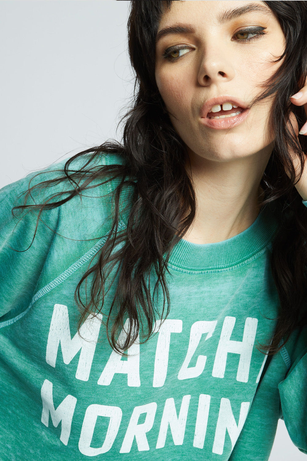 Matcha Morning Sweatshirt Dill Weed