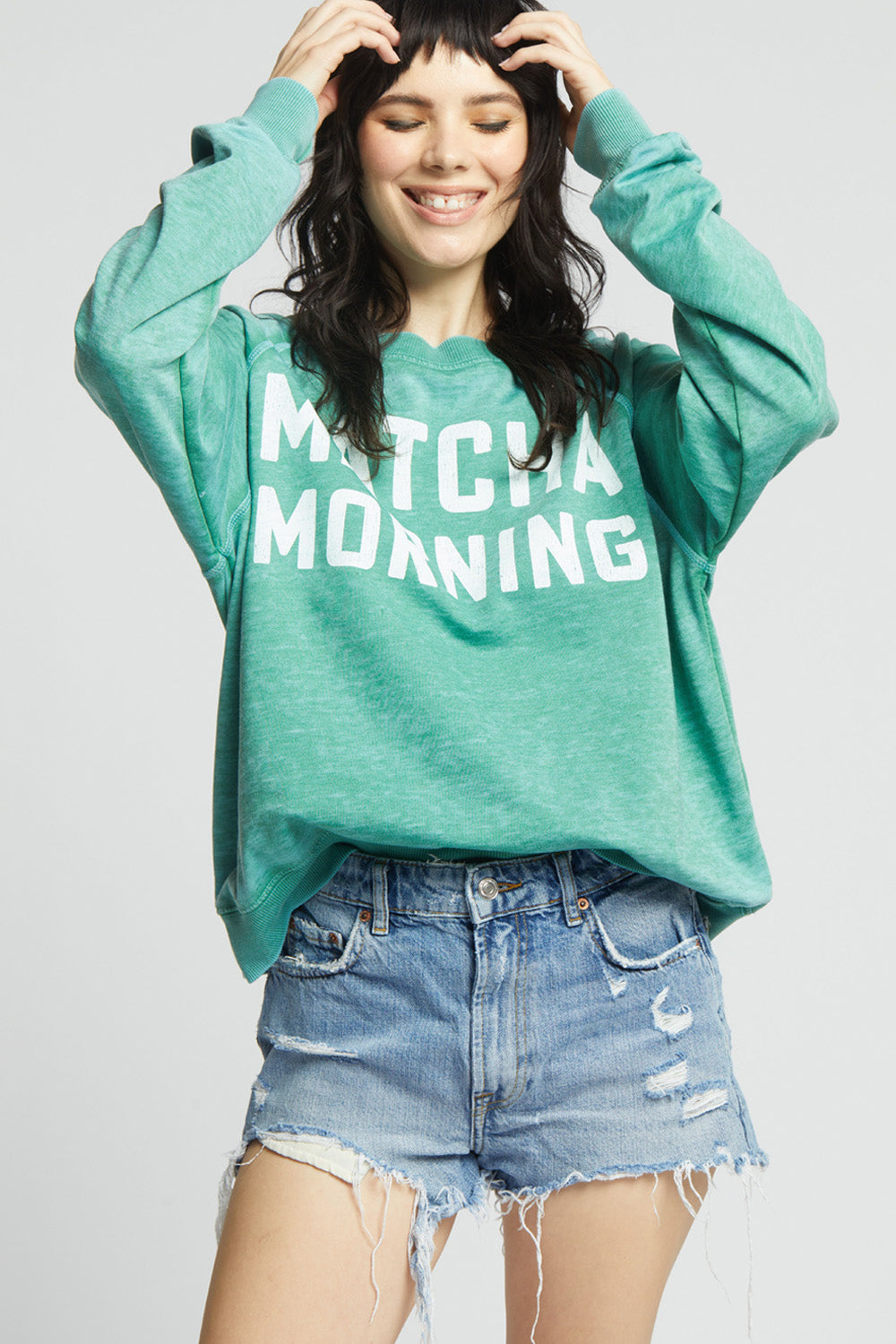 Matcha Morning Sweatshirt Dill Weed
