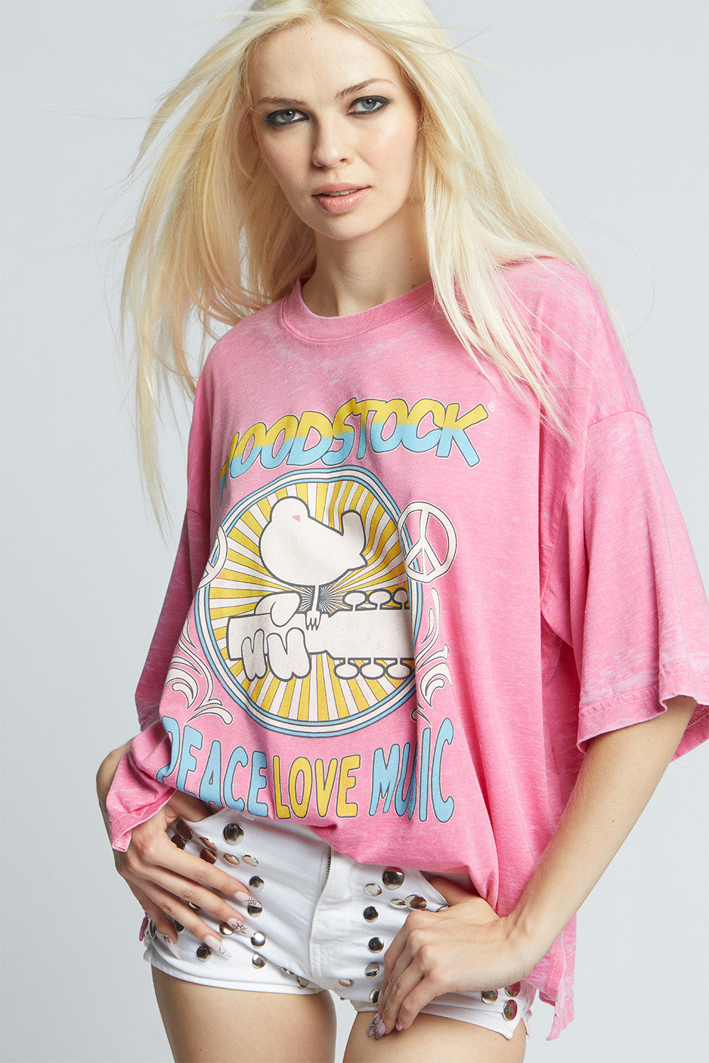 Woodstock Peace, Love, Music Tee Punch