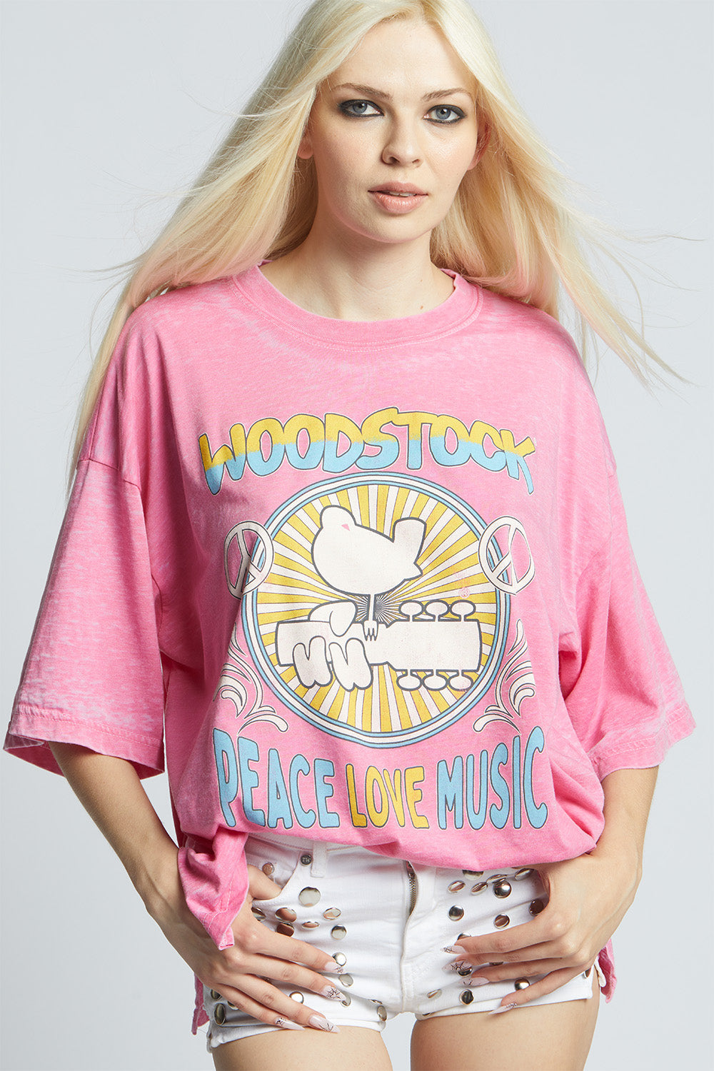 Woodstock Peace, Love, Music Tee Punch