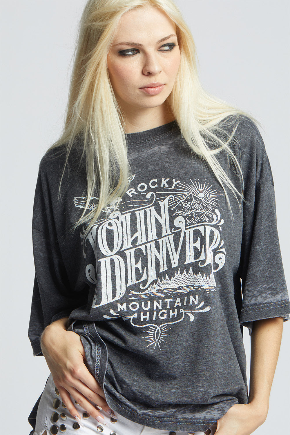 John Denver Rocky Mountain High Tee Vintage Black