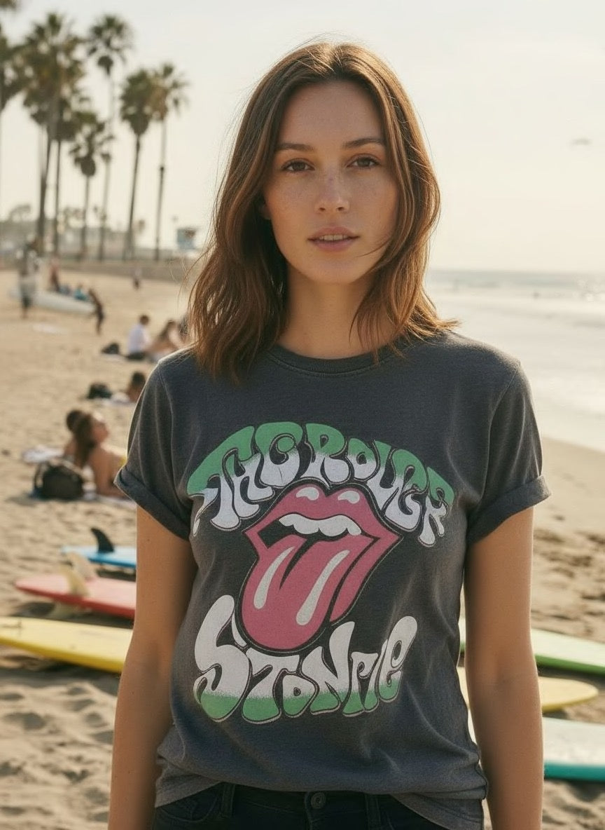 Rolling Stones Tee Vintage Black