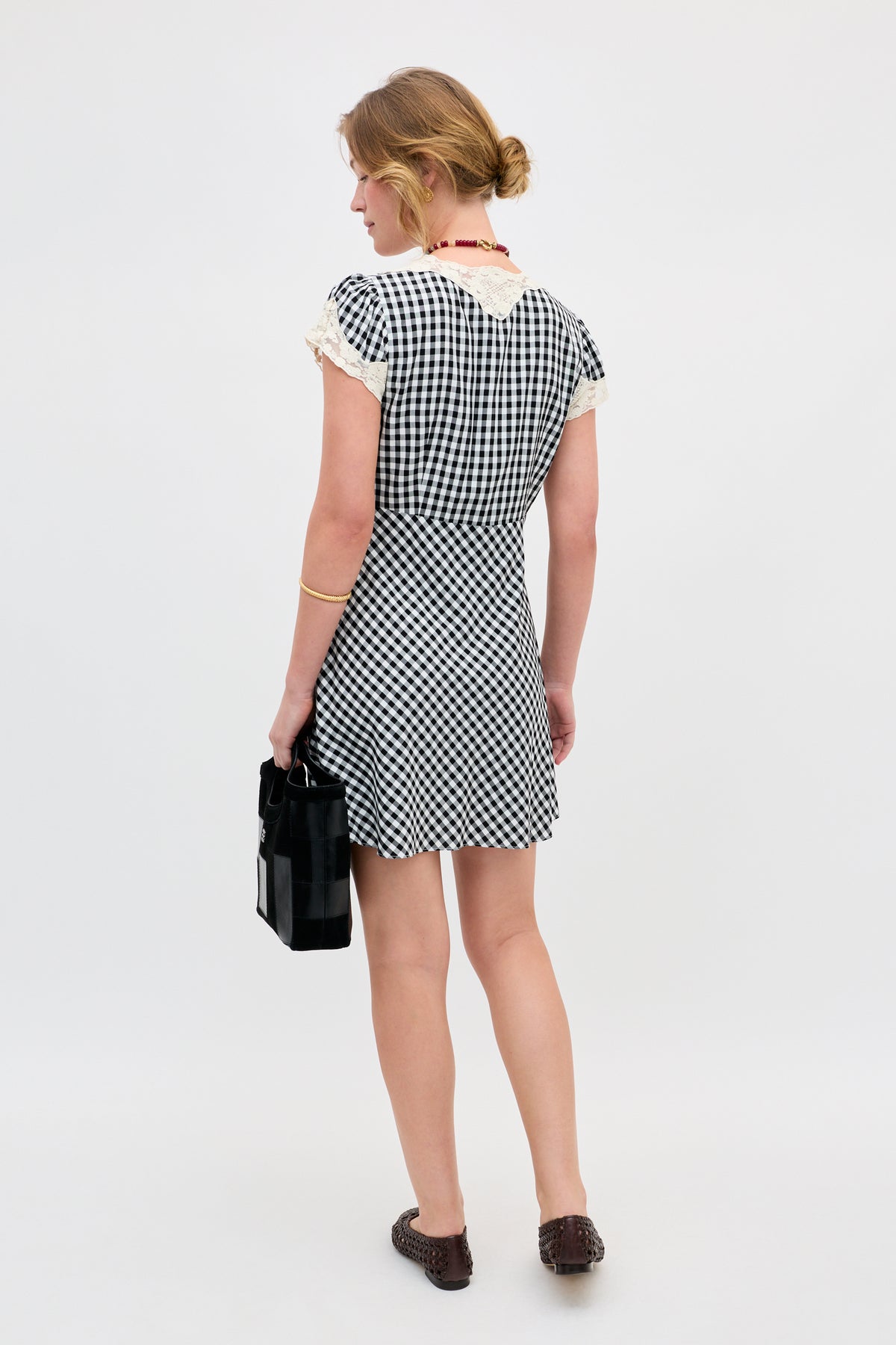 Lacie Mini Dress Beth Check Black