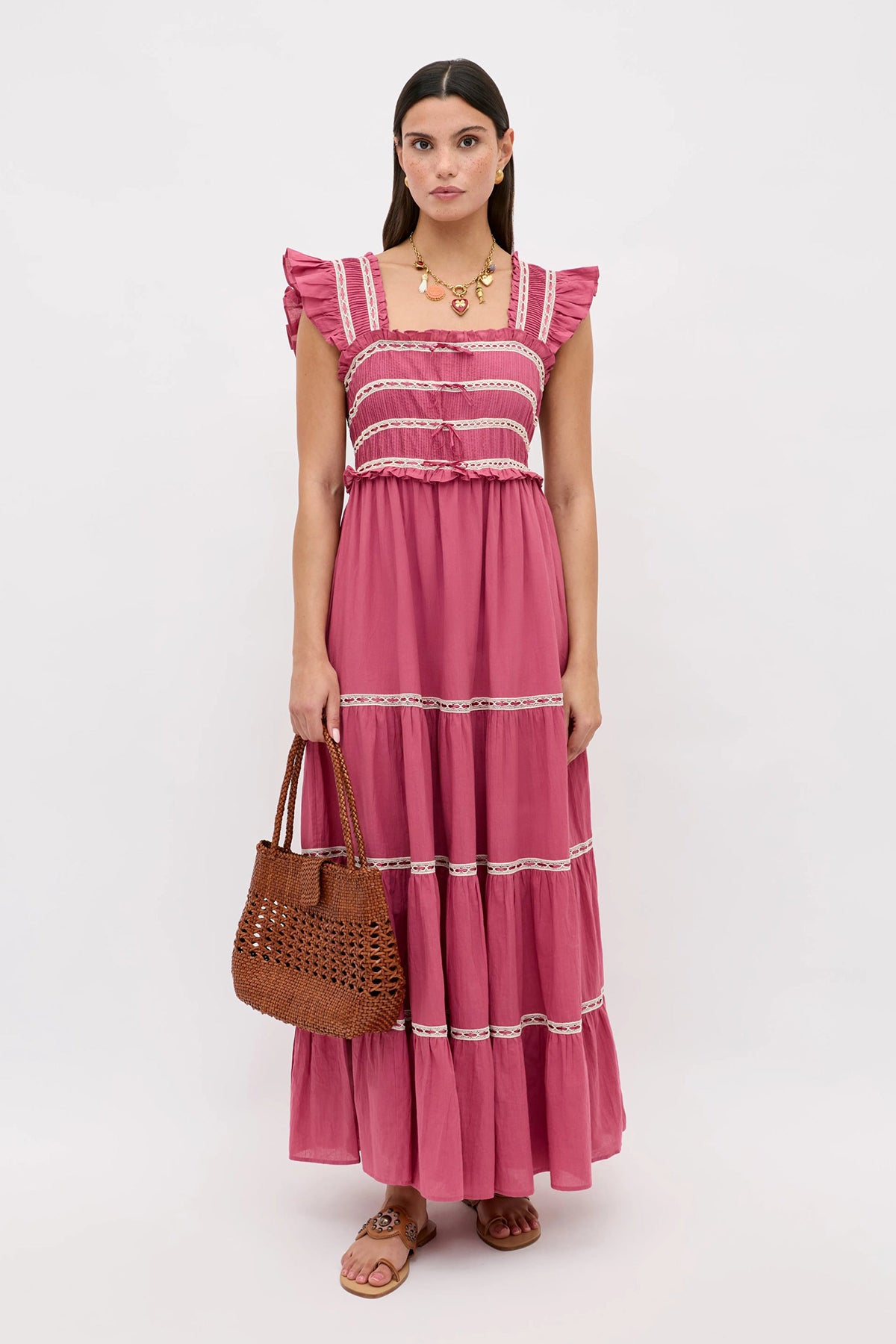 Chandra Dress Dusty Rose