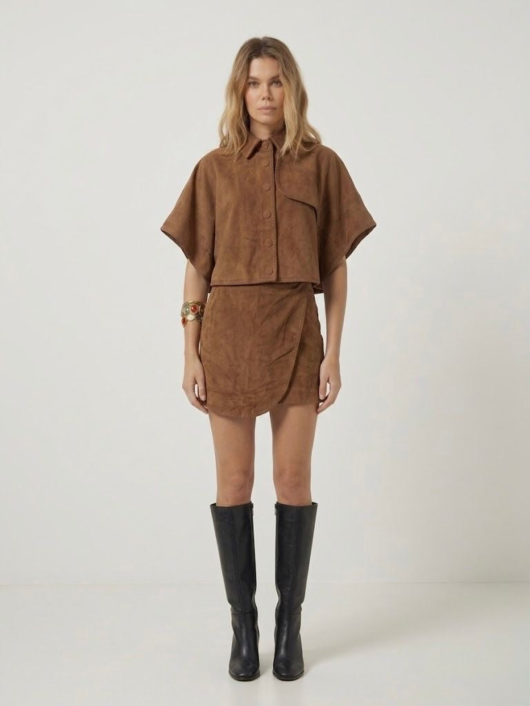 Vontel Skirt Camel Brown