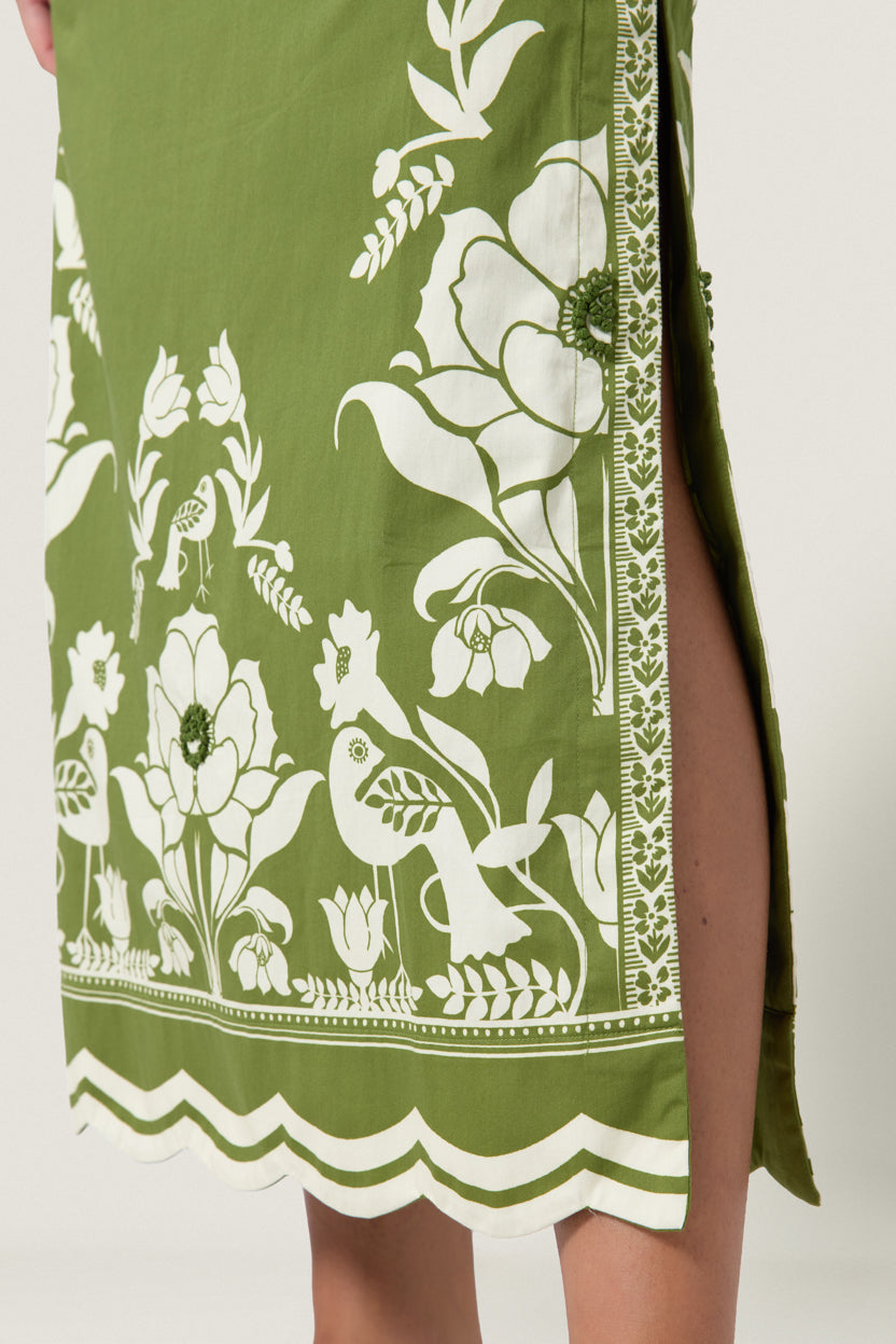 Sandina Skirt Calla Green Papyrus