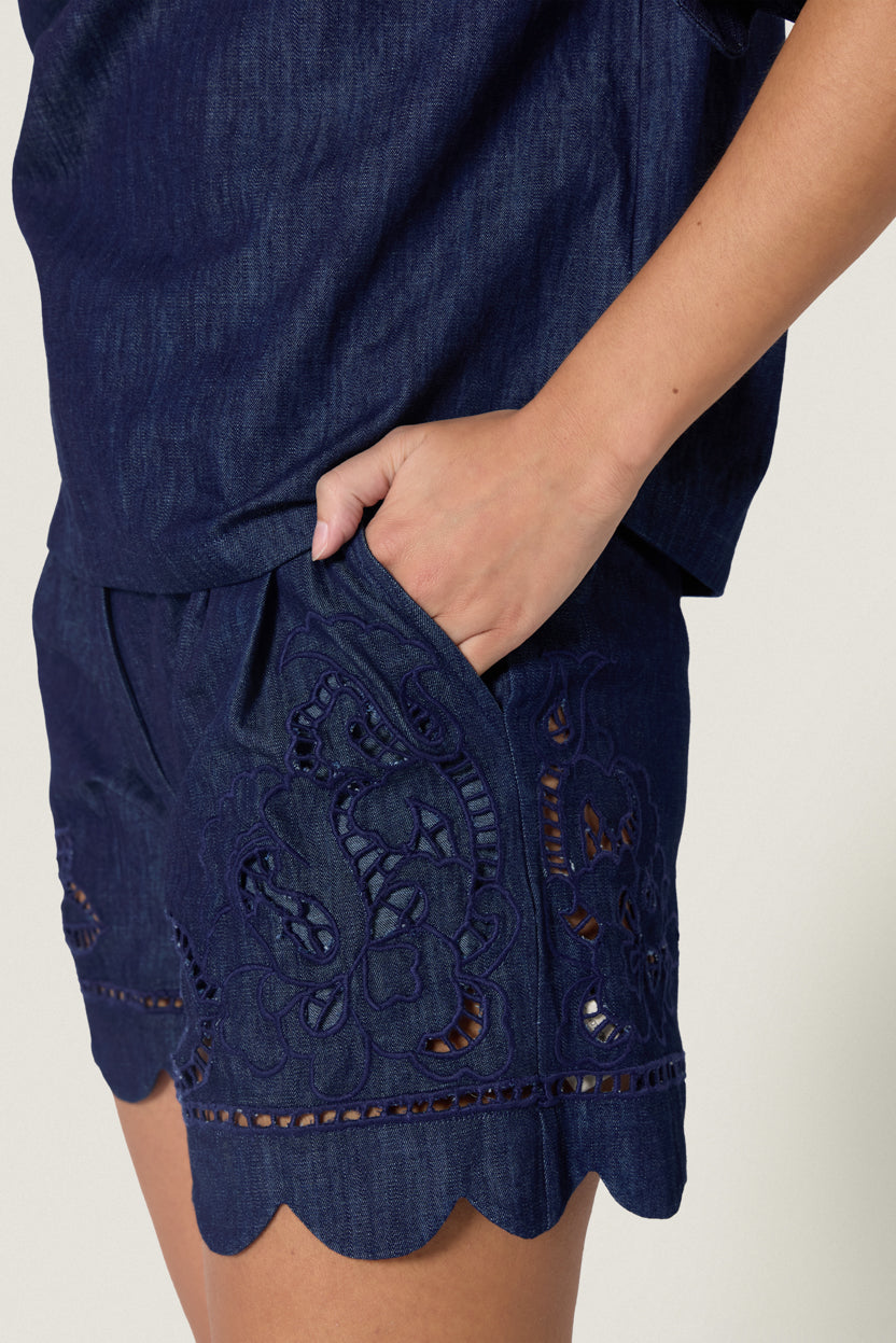 Sandsora Shorts Denim Blue