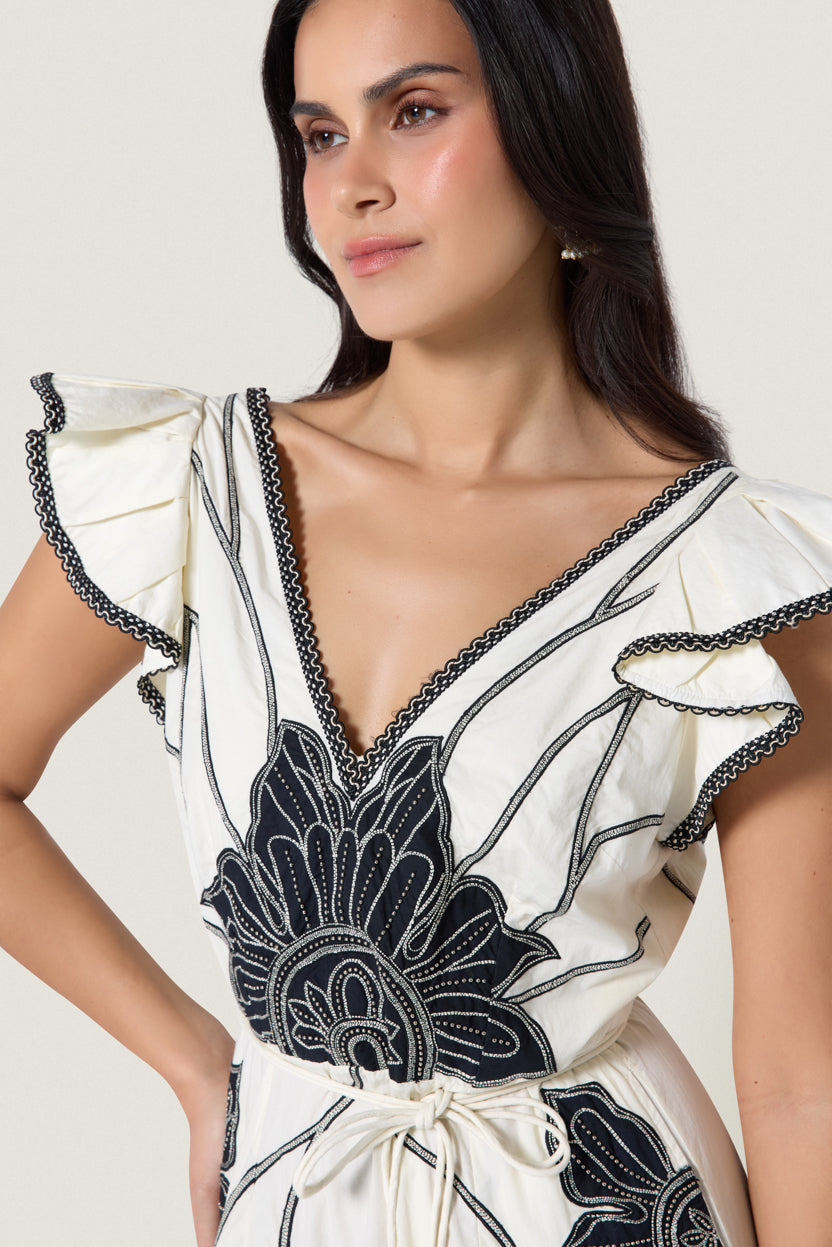 Vittorio Dress Papyrus Onyx Black