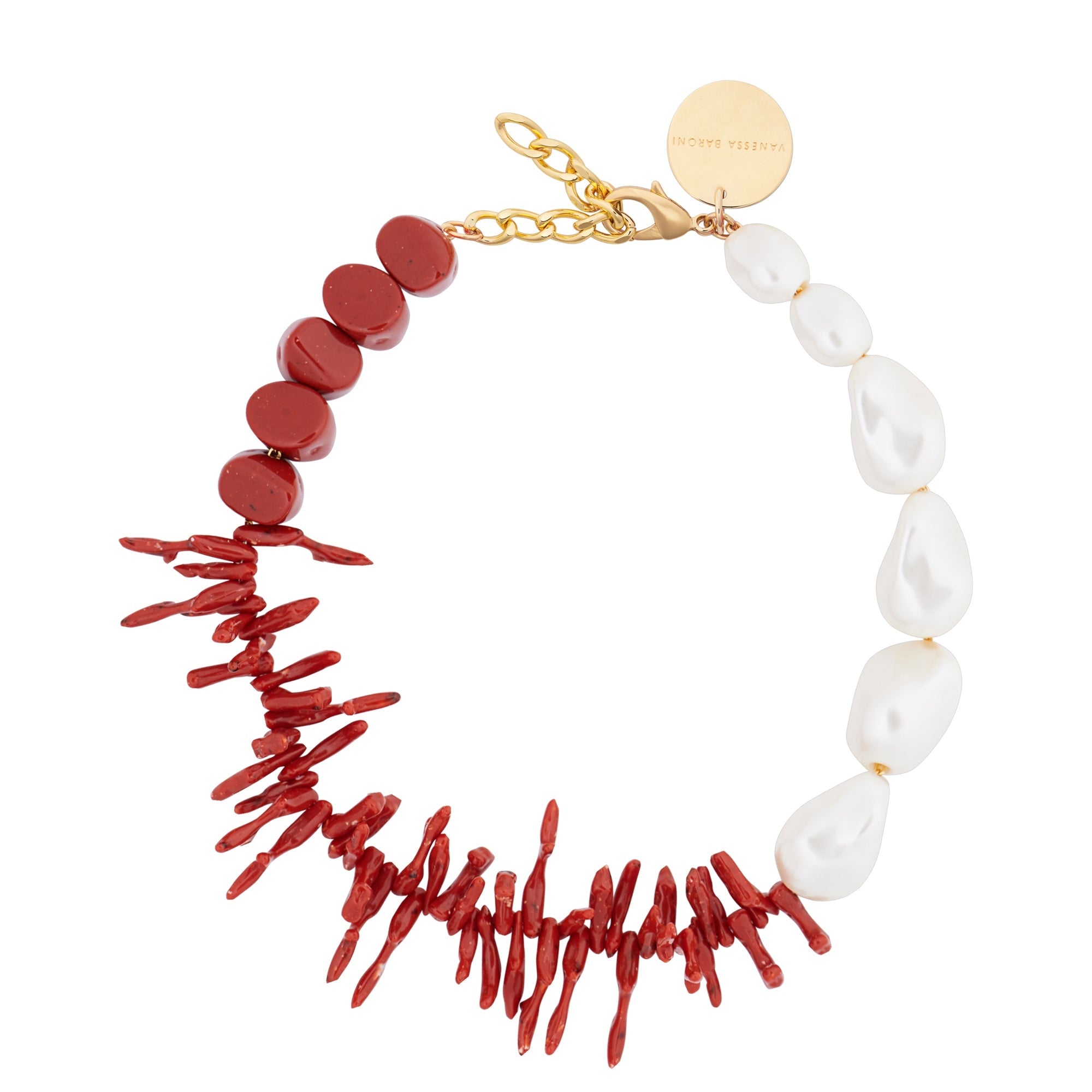 Coral Pearl Necklace