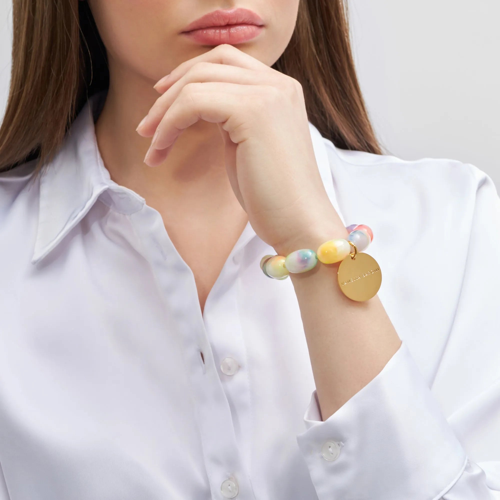 Olive Flex Bracelet Neon Rainbow