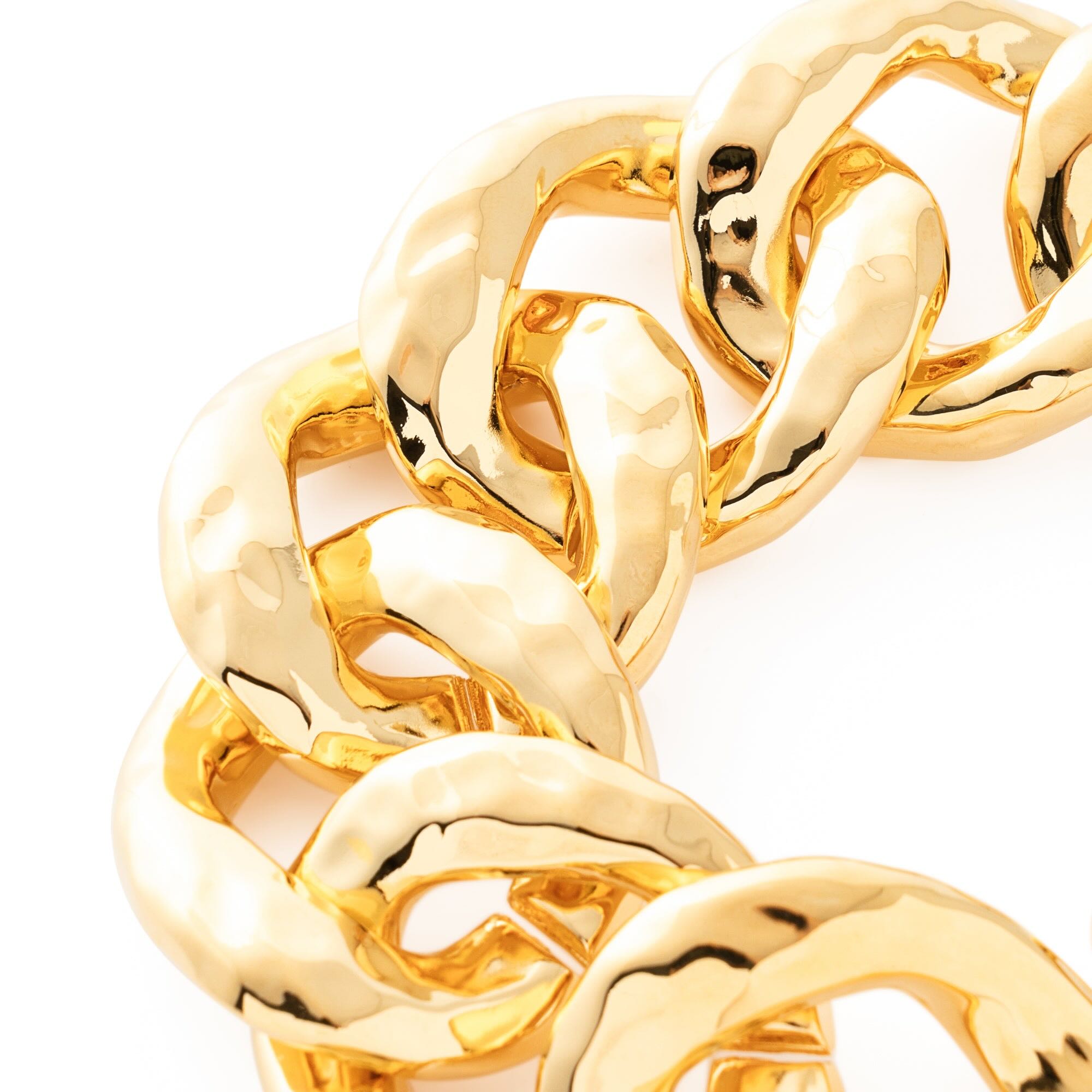 Big Hammered Bracelet
