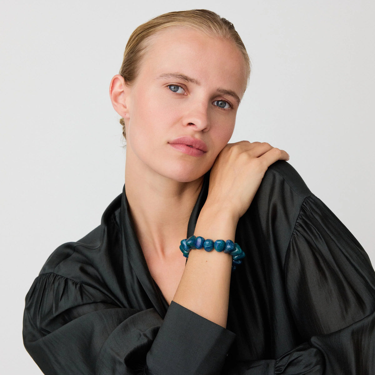 Stone Flex Bracelet Teal Marble