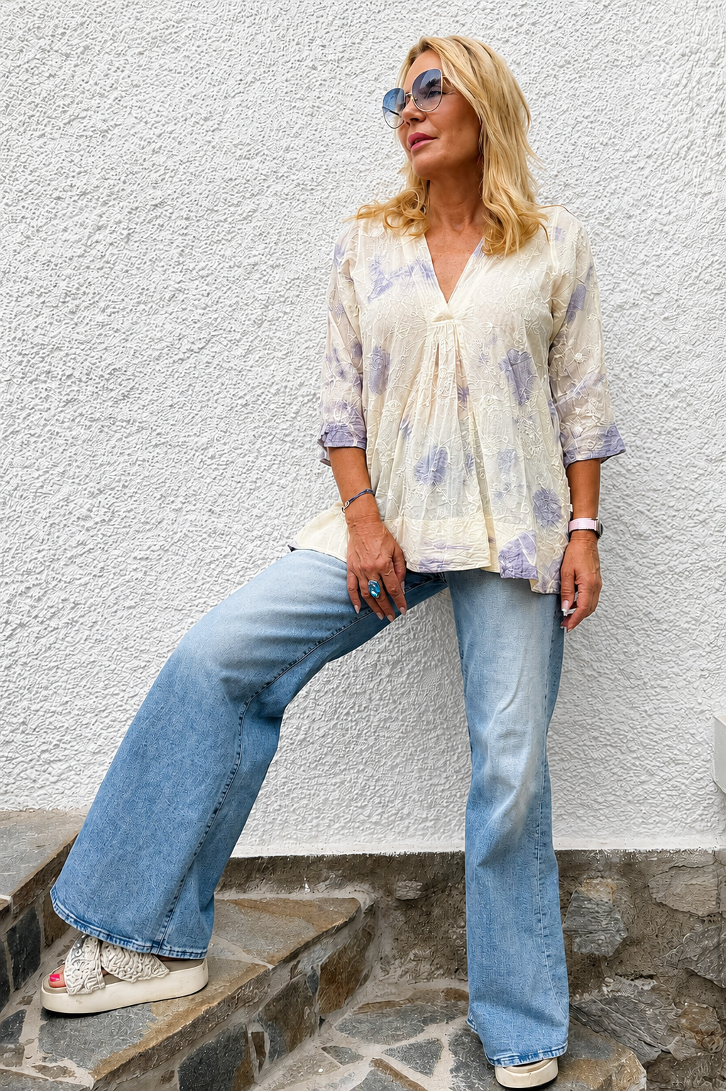 Anita Top Cava Blue