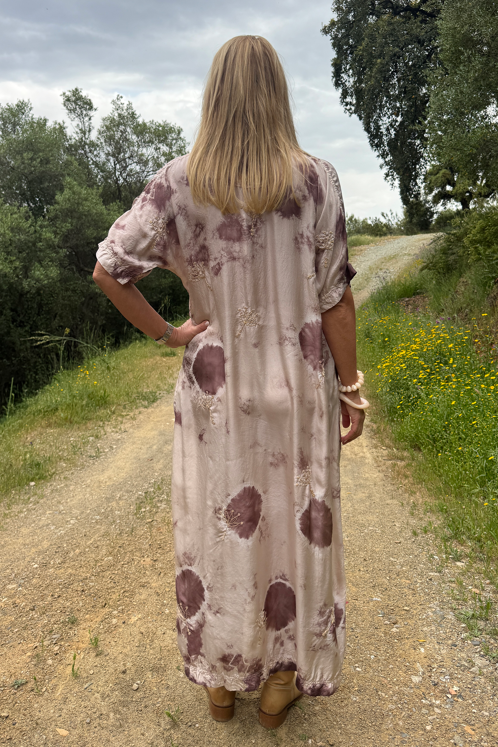 Vanessa Maxi Dress Lotus Champagne Brown