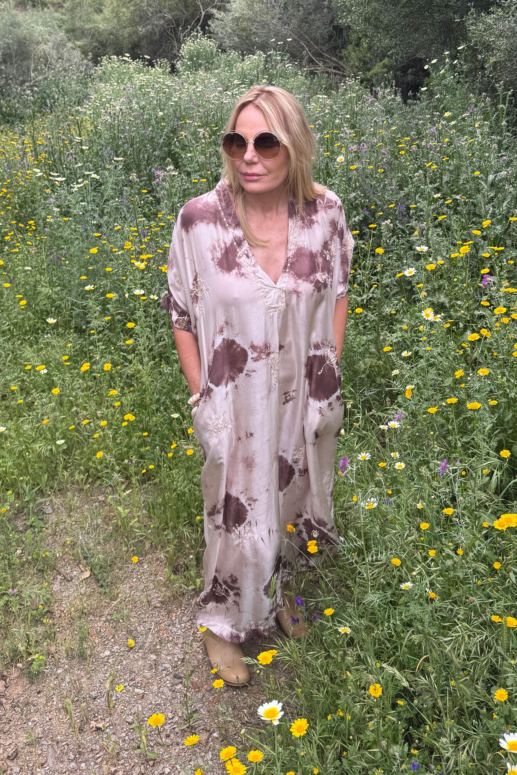 Vanessa Maxi Dress Lotus Champagne Brown