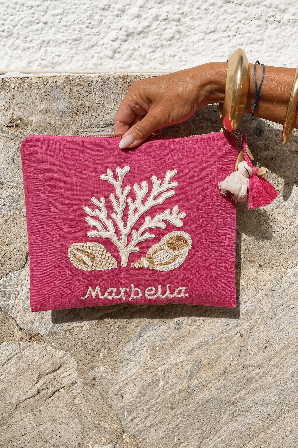 Marbella Pouch Fuschia