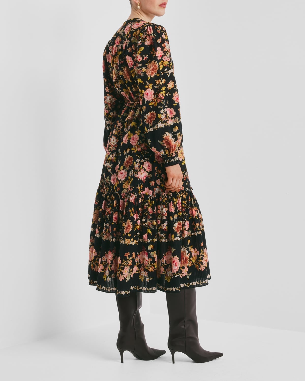 Bohemian Midi Dress Evening Field