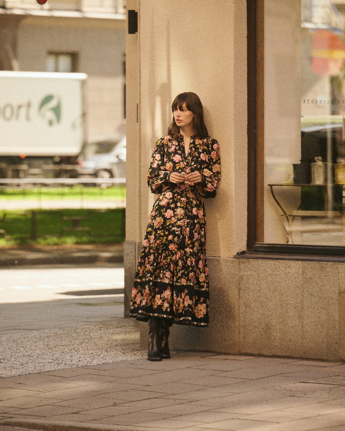 Bohemian Midi Dress Evening Field