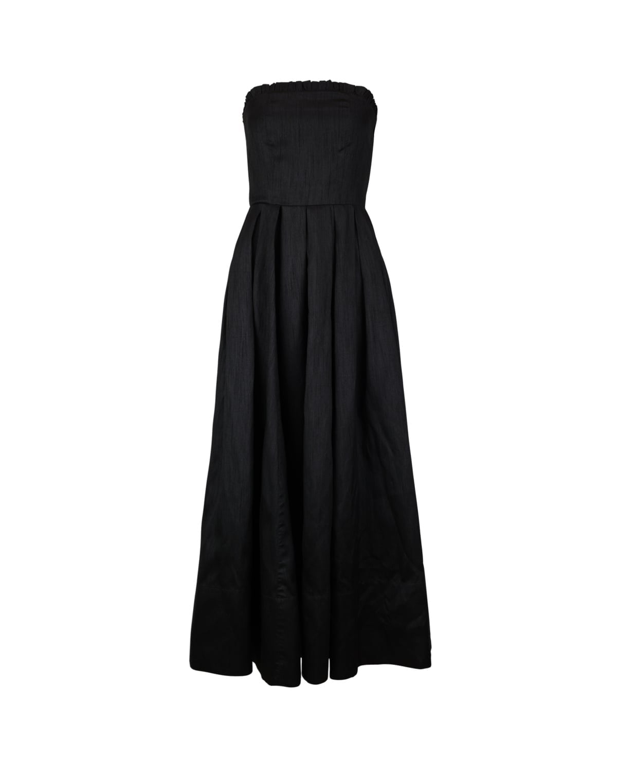 Taffeta Bandeau Dress Black