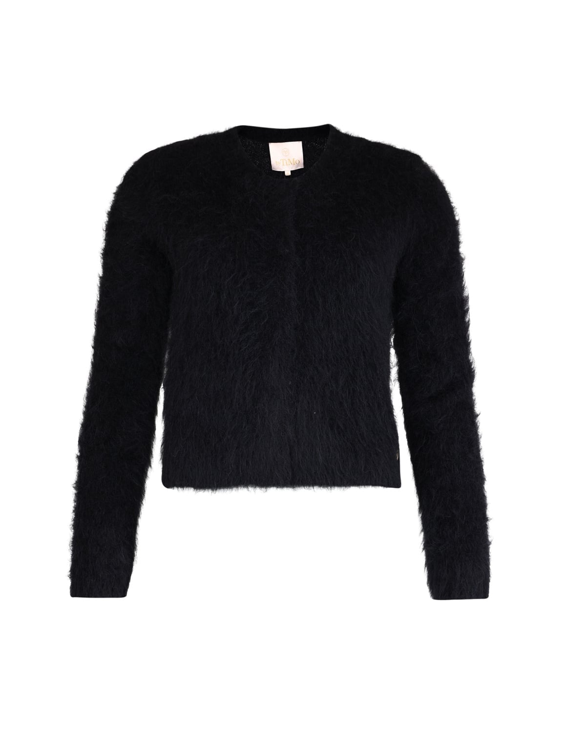 Hairy Knit Jacket Black