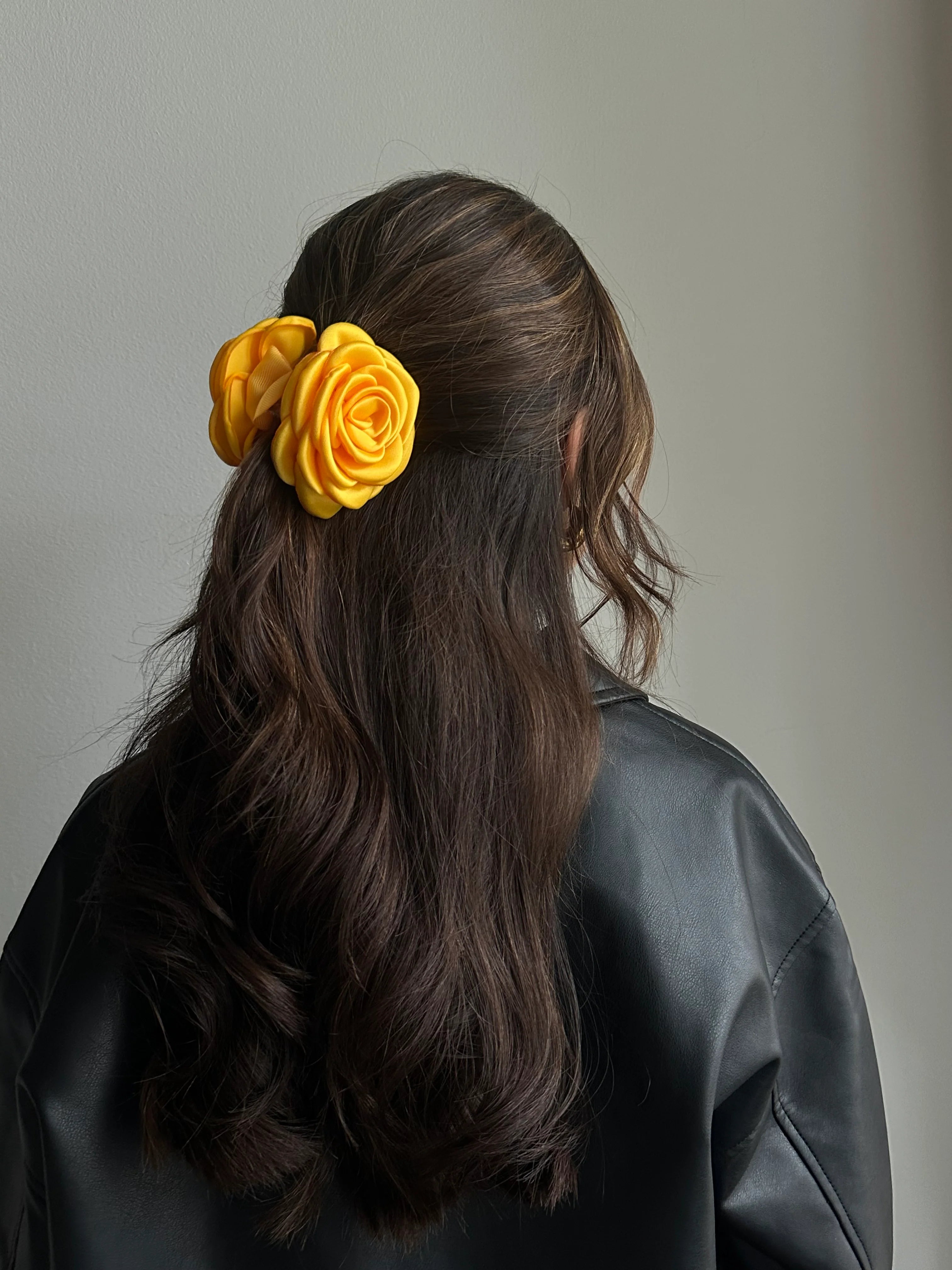 Small Silk Rose Clip