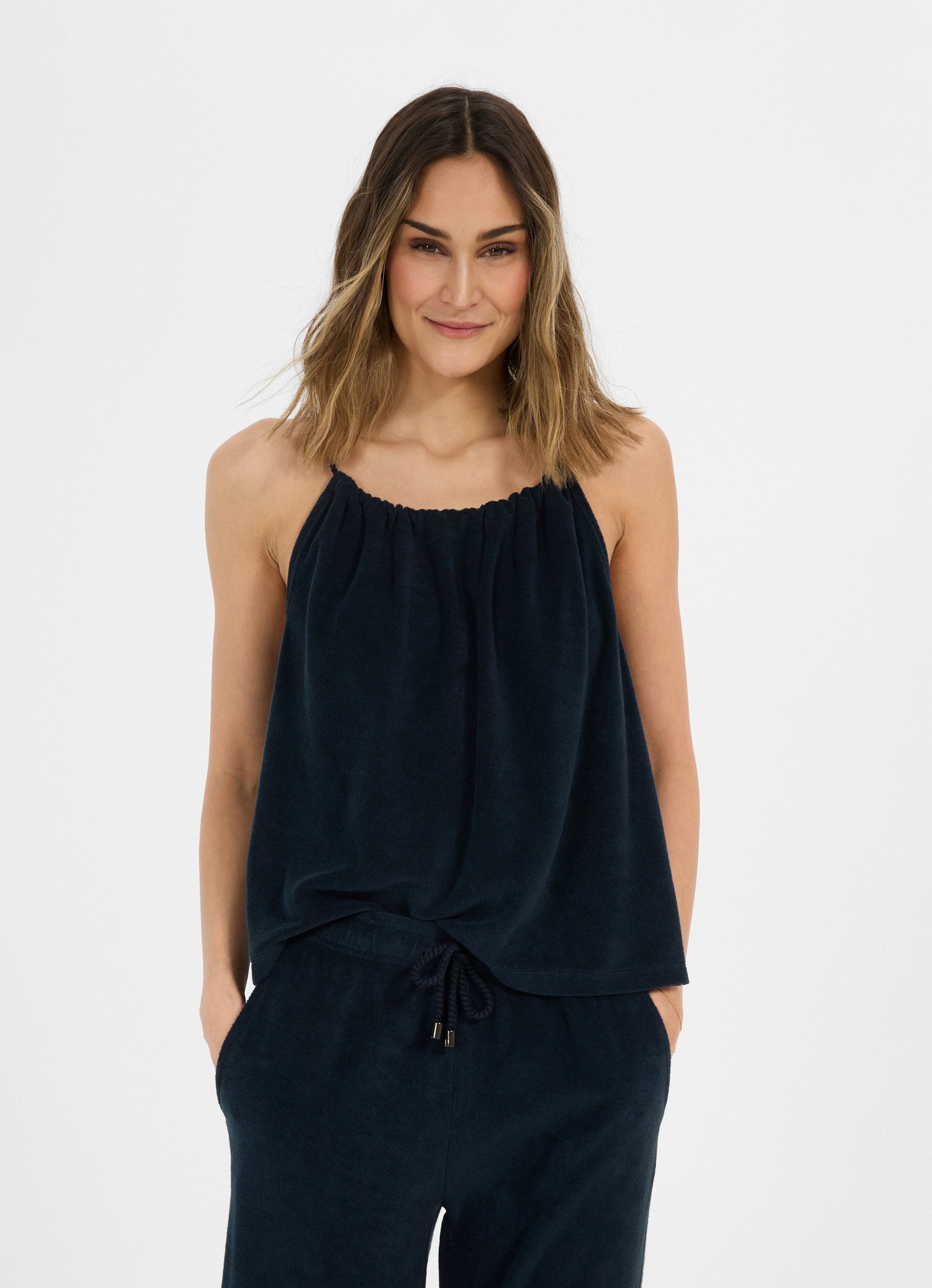 Floretta Top Navy